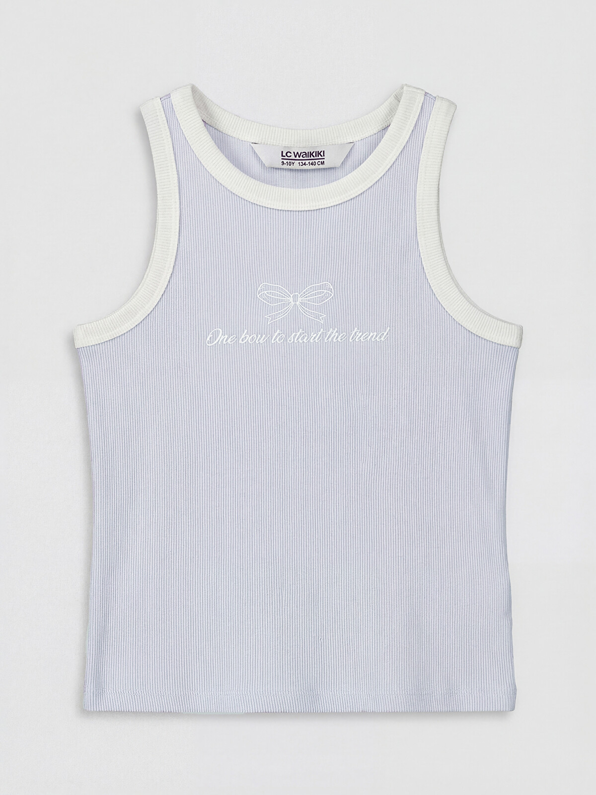 LCW Kids Printed Girls' Ribbed Tank Top - S6IK57Z4-G7S - LC Waikiki