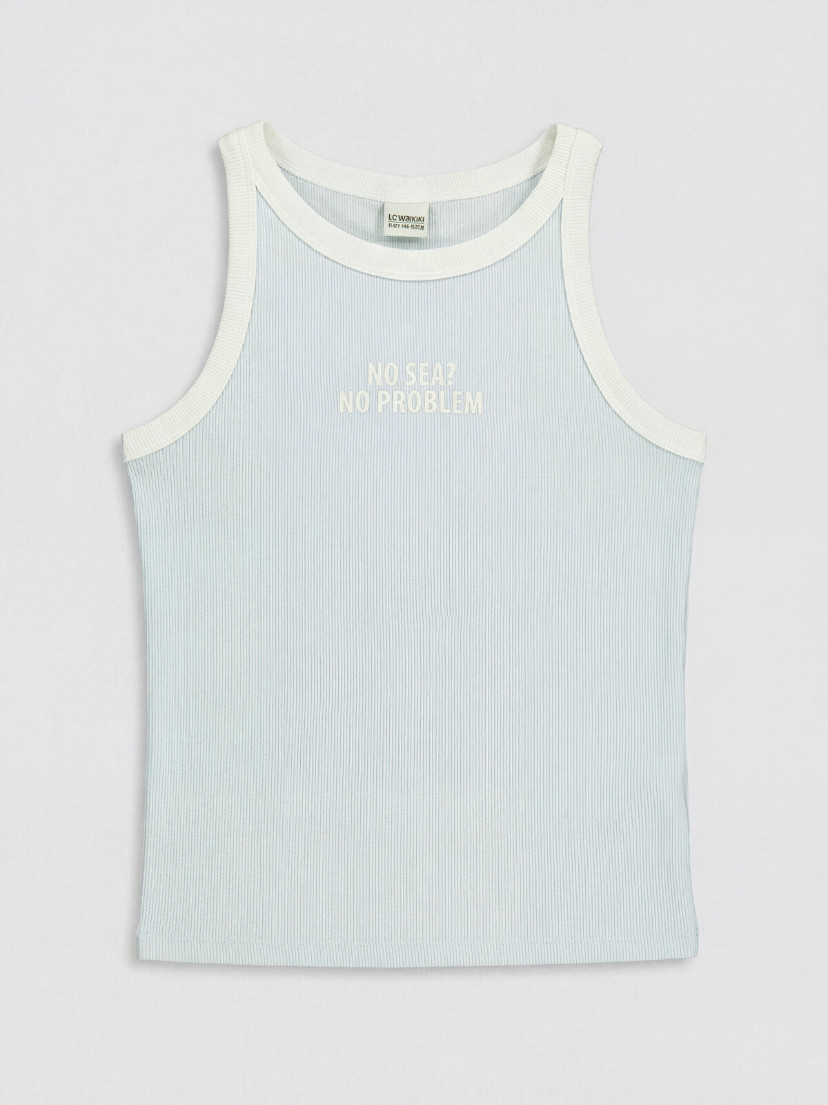 LCW Kids Printed Girls' Ribbed Tank Top - S6IK57Z4-QVU | LC Waikiki
