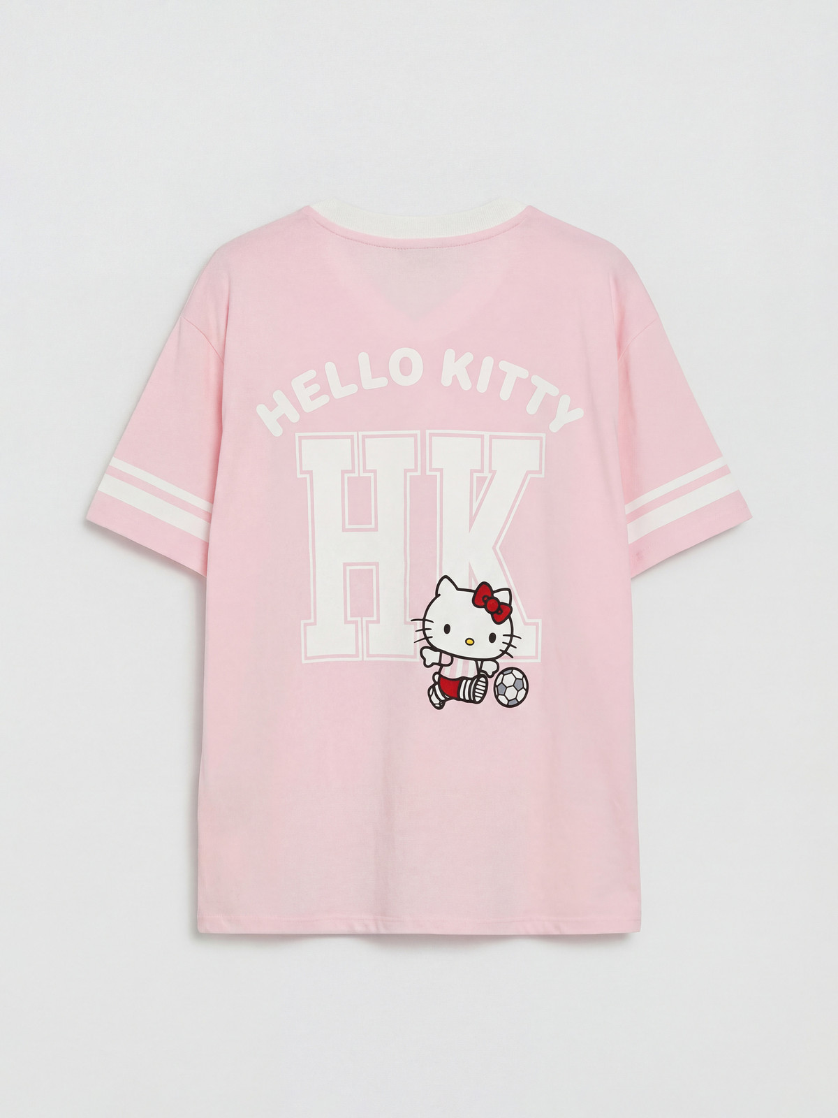 XSIDE V Neck Hello Kitty Printed Women's T-shirt - S6IL62Z8-QNT