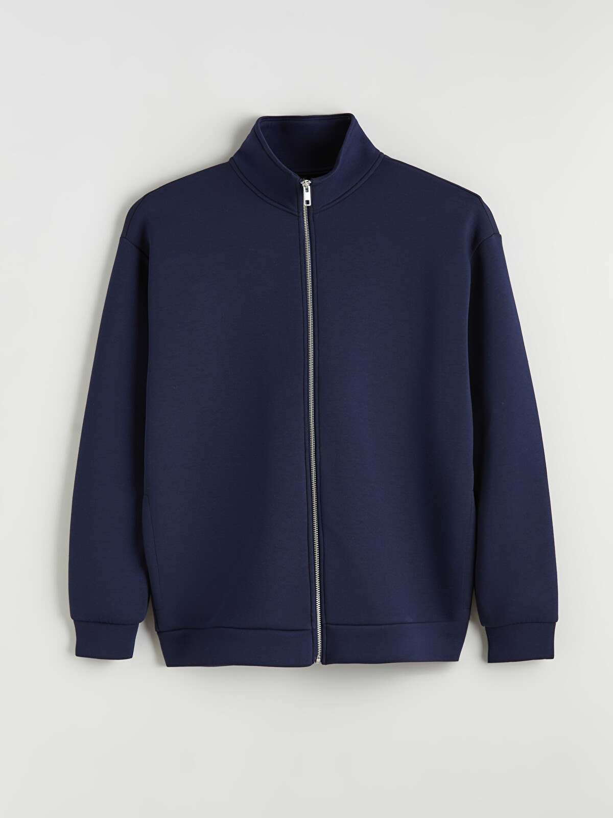 XSIDE Lacivert Dik Yaka Erkek Fermuarlı Sweatshirt - S6IN58Z8-J2Y