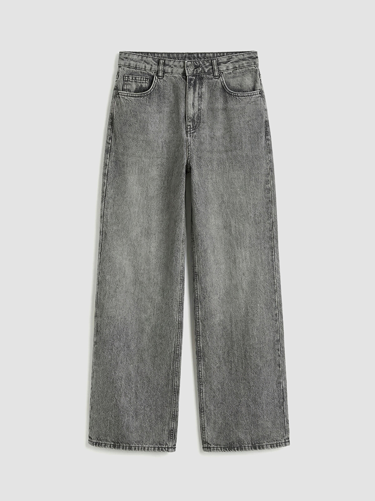 XSIDE Gri Wideleg Kadın Jean Pantolon - S6IS80Z8-13E | LCW
