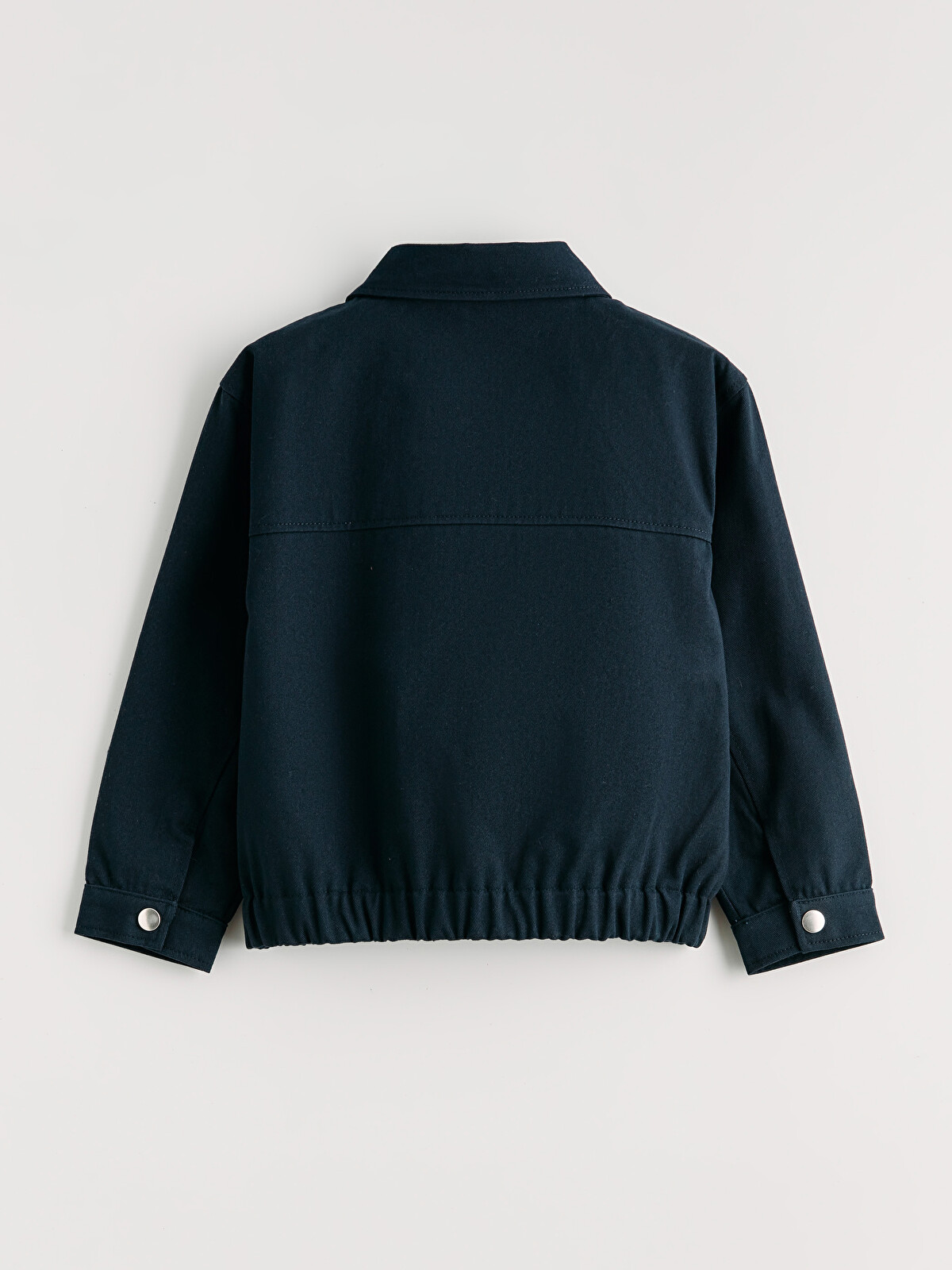 LCW Kids Gri Erkek Çocuk Gabardin Fermuarlı Ceket - S6IT59Z1-MUN | LCW