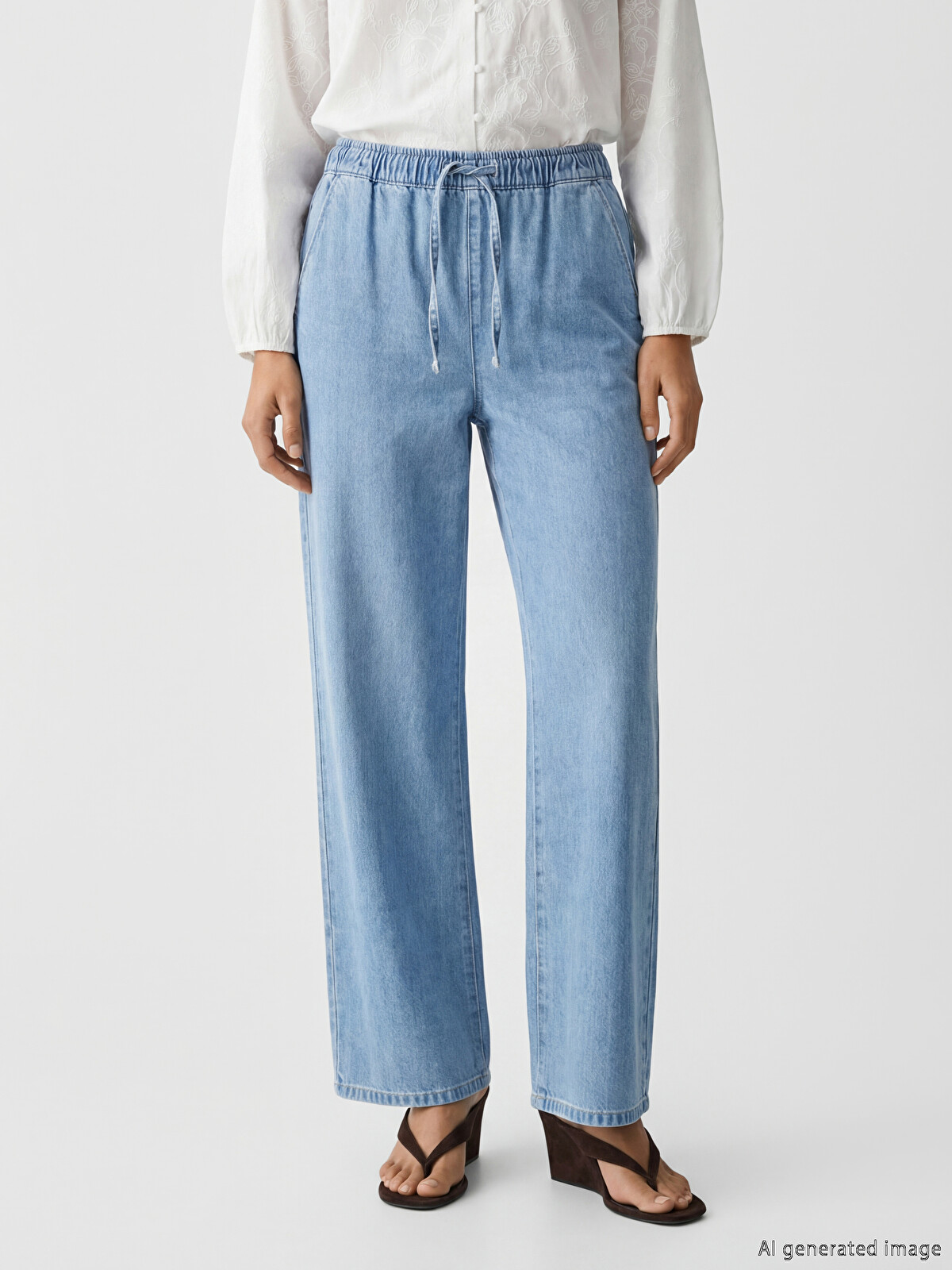 LCW Jeans Wideleg Women's Jeans - S6J323Z8-311 | LC Waikiki