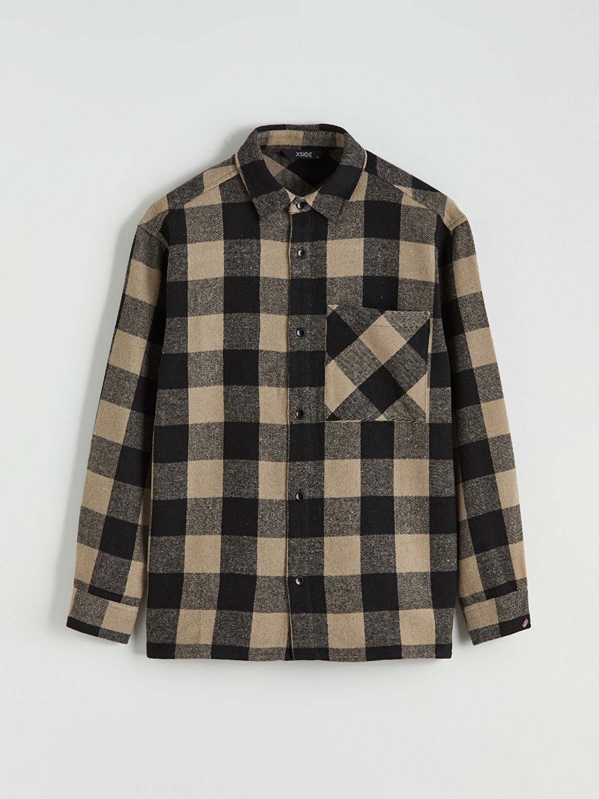 XSIDE Relaxed Fit Long Sleeve Plaid Men's Flannel Shirt - S6J434Z8