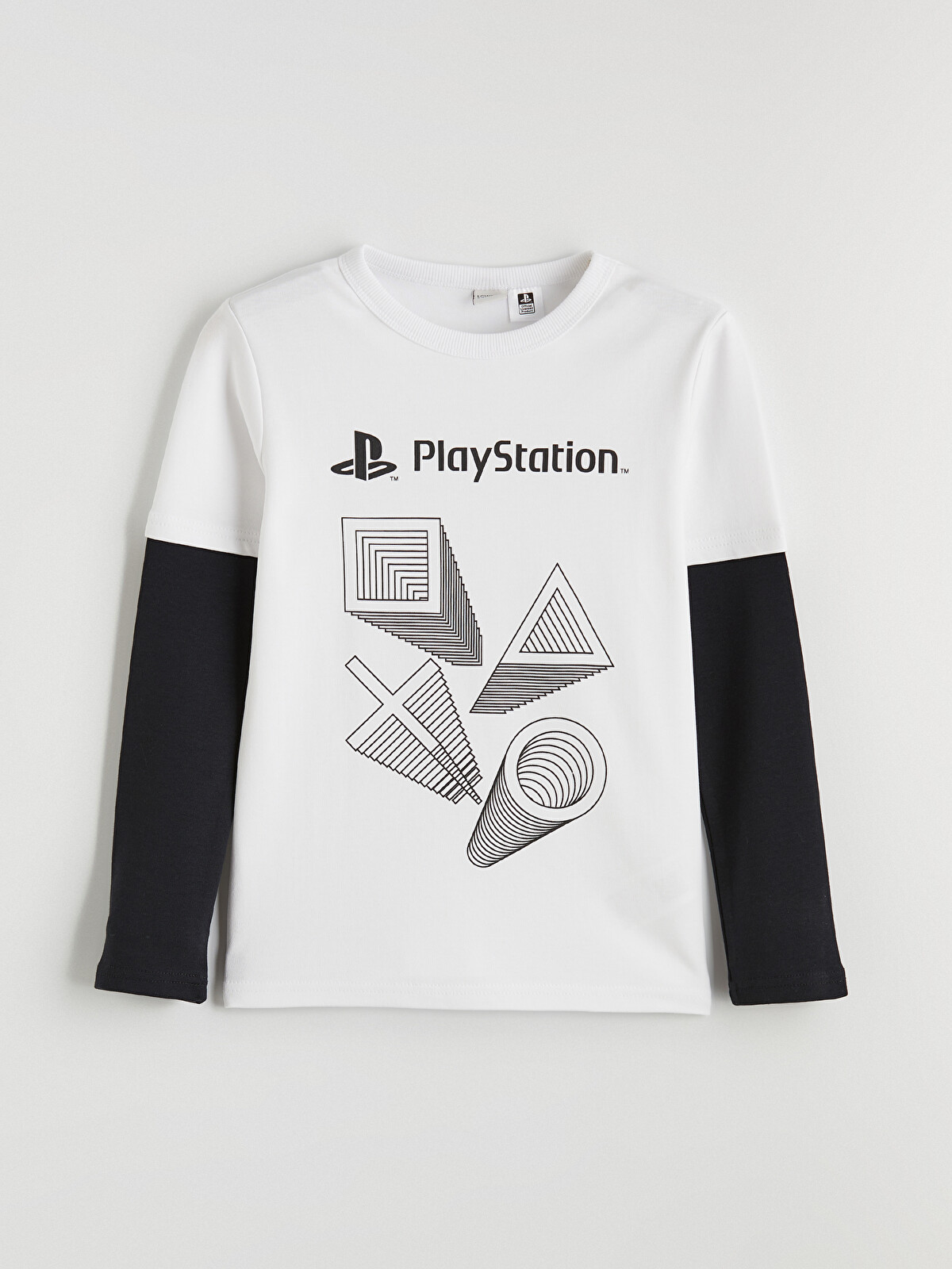 LCW Kids Tricou băieți cu guler rotund și imprimeu PlayStation