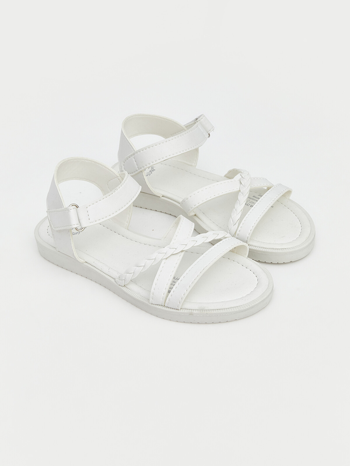 LCW STEPS Beyaz Çapraz Bantlı Kız Çocuk Sandalet - S6JA06Z4-J5E | LCW
