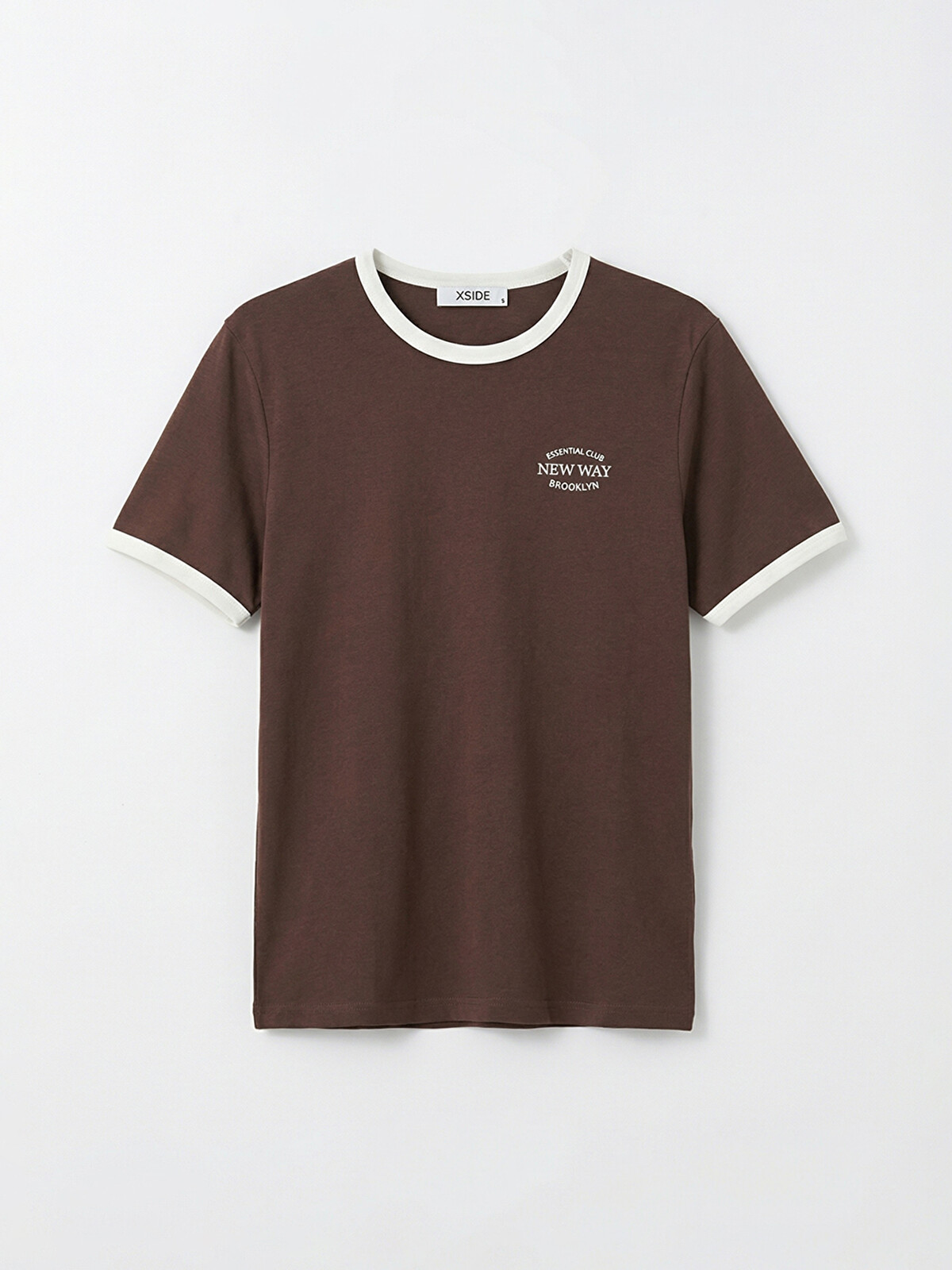 XSIDE Crew Neck Brooklyn Printed Men's T-shirt - S6JE54Z8-ZD8 | LC