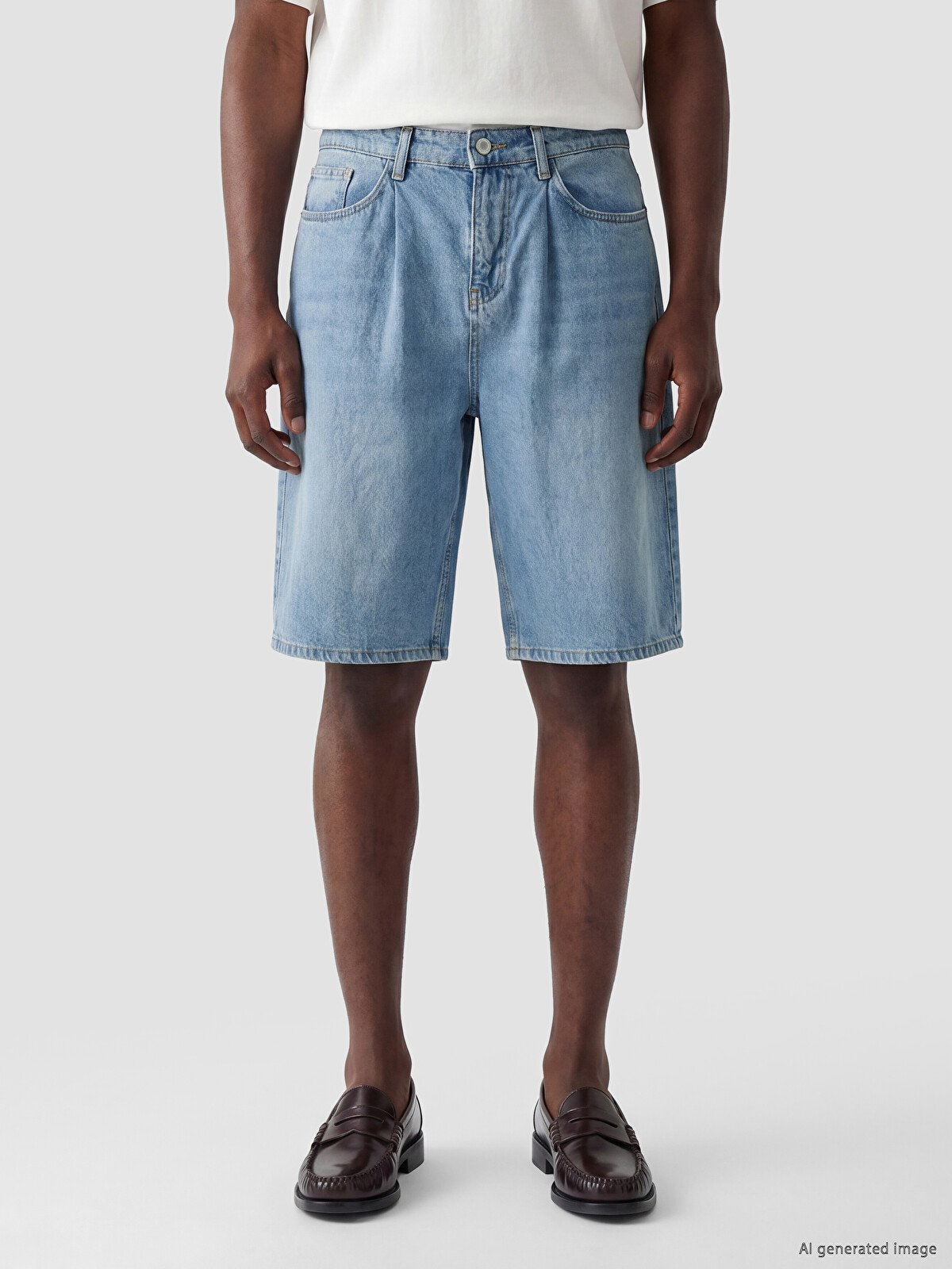XSIDE Loose Fit Men's Denim Shorts - S6JI87Z8-311 | LC Waikiki