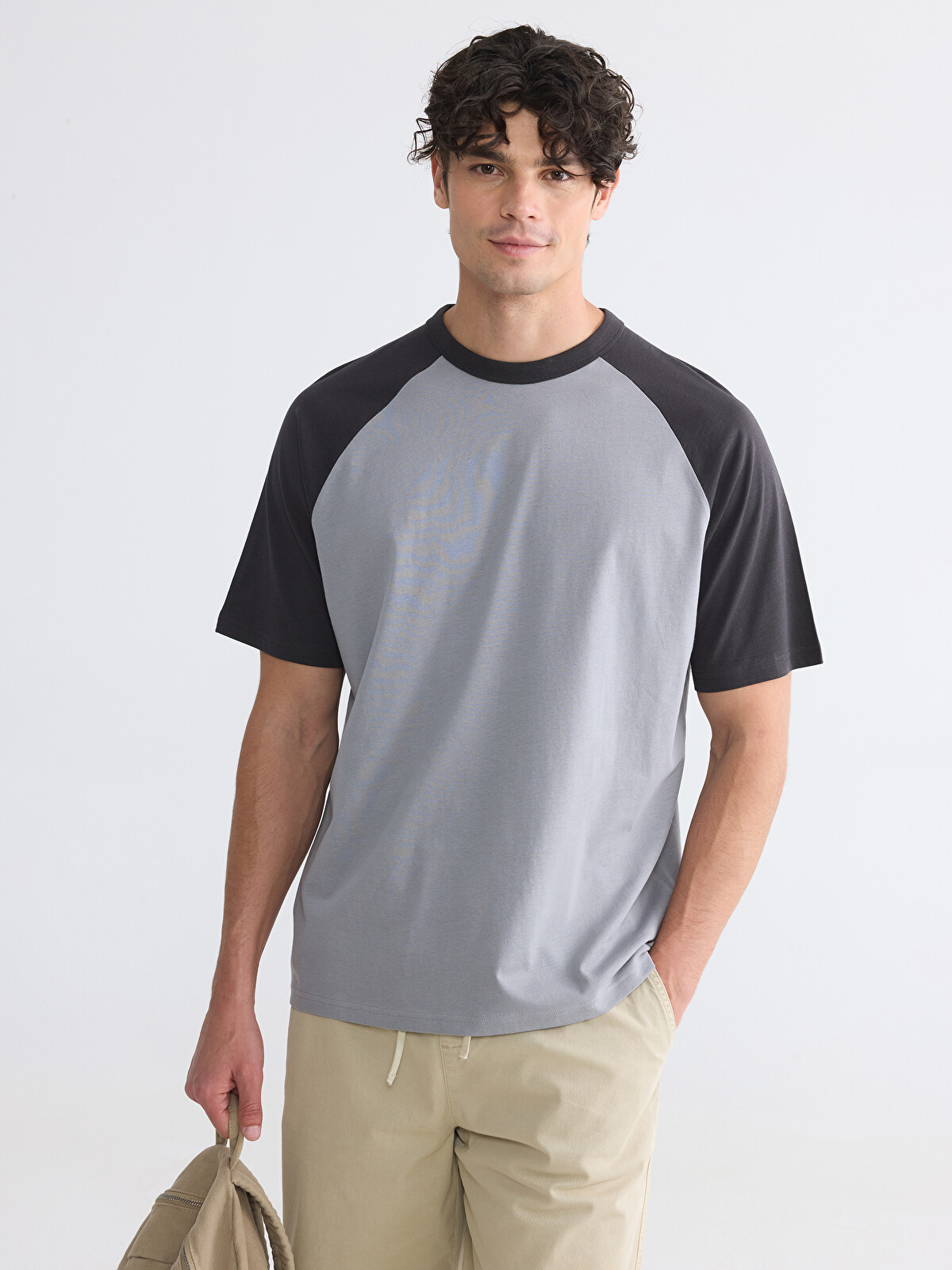 XSIDE Crew Neck Raglan Sleeve Jersey Men's T-Shirt - S6JJ26Z8-S94