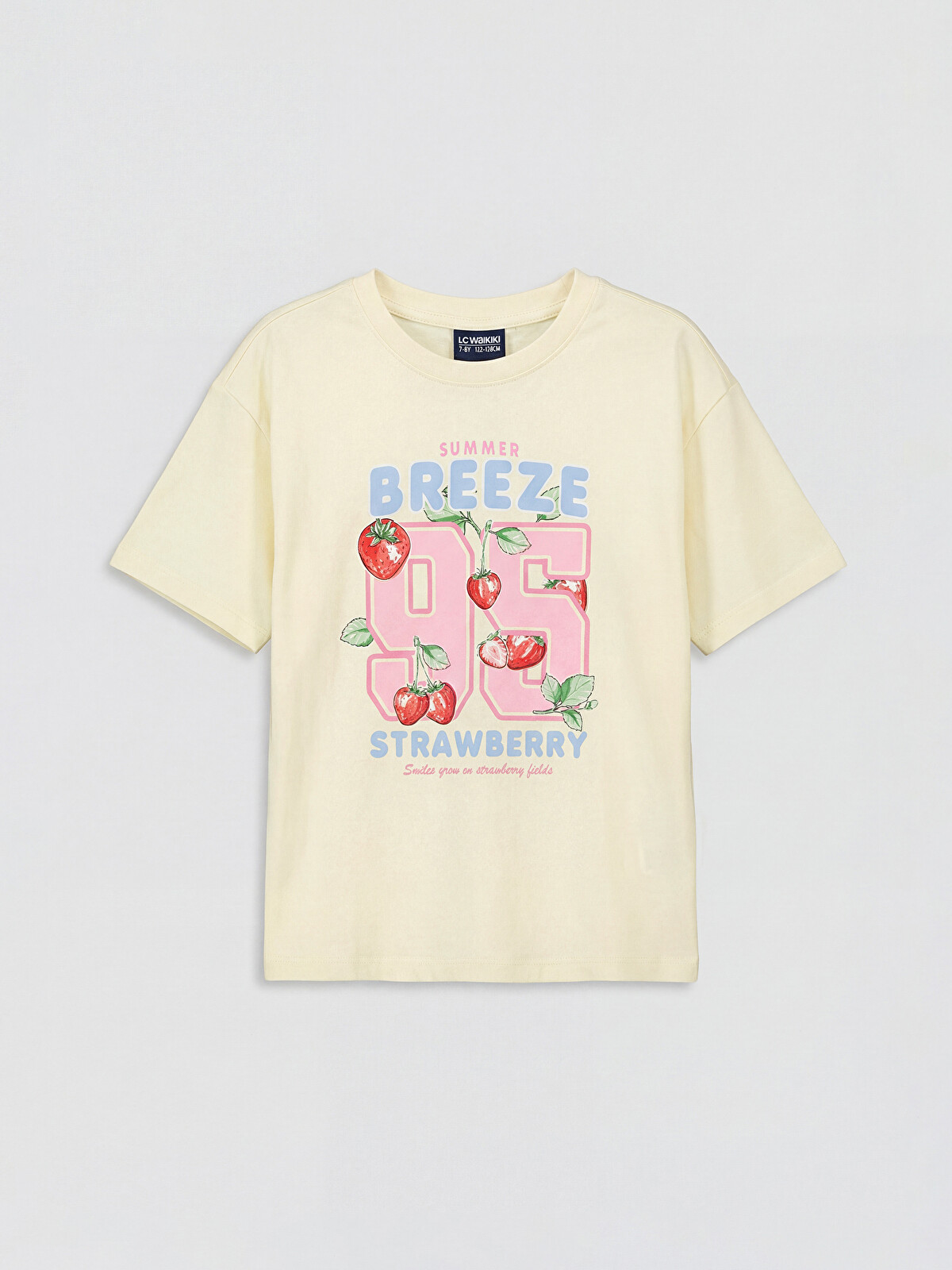 LCW Kids Crew Neck Girls' Shortie Pyjama Set - S6JJ36Z4-FDN | LC