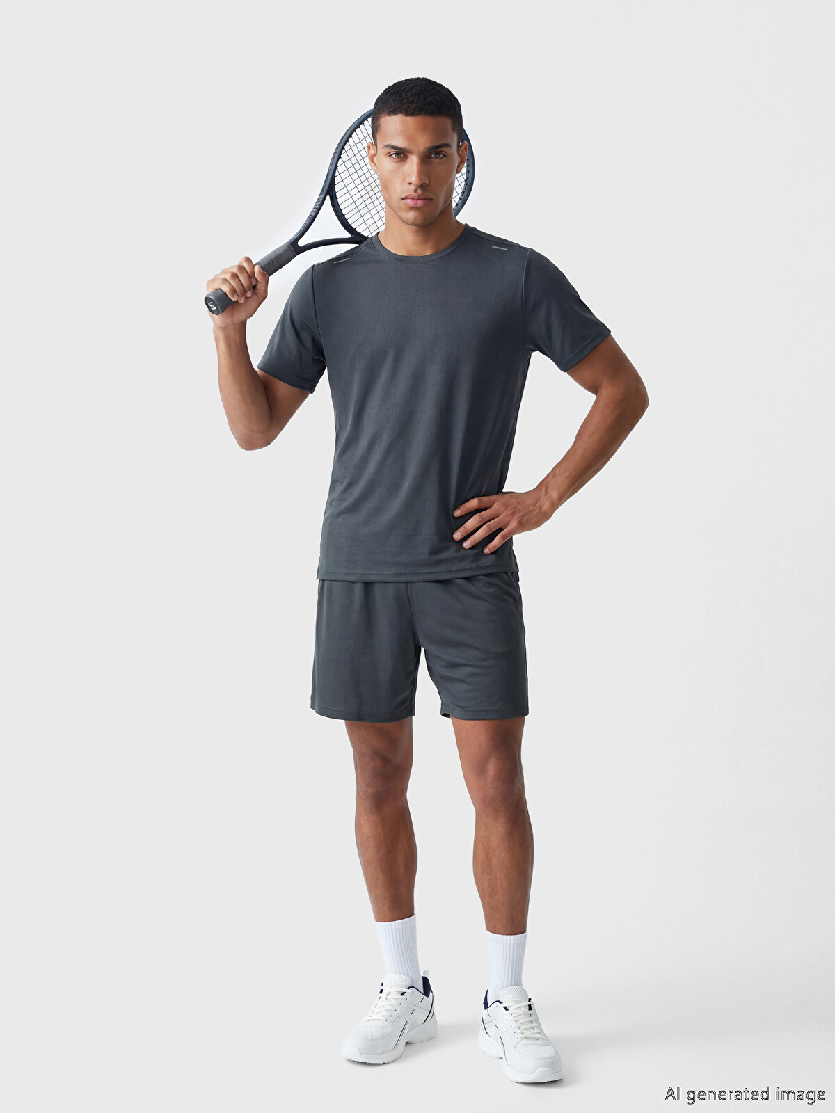 XSIDE ACTIVE Gri Loose Fit Erkek Spor Şort - S6JM02Z8-LZF | LCW