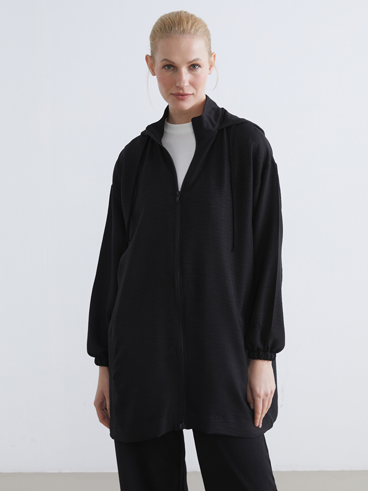 LC WAIKIKI Kapüşonlu Oversize Kadın Tunik - S6JO12Z8-CVL | LC Waikiki