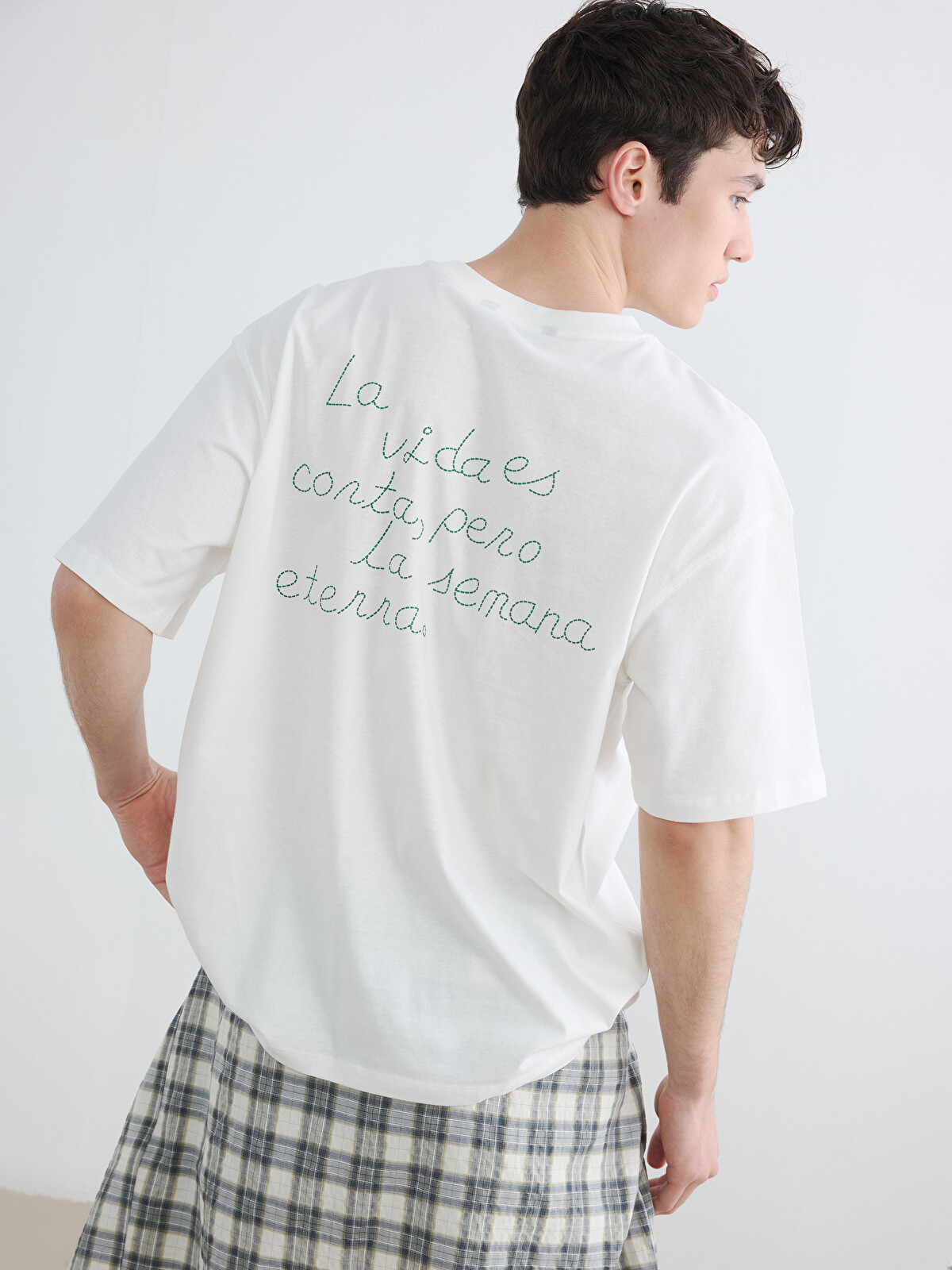 XSIDE Crew Neck Printed Jersey Men's T-shirt - S6JP05Z8-FDU | LC