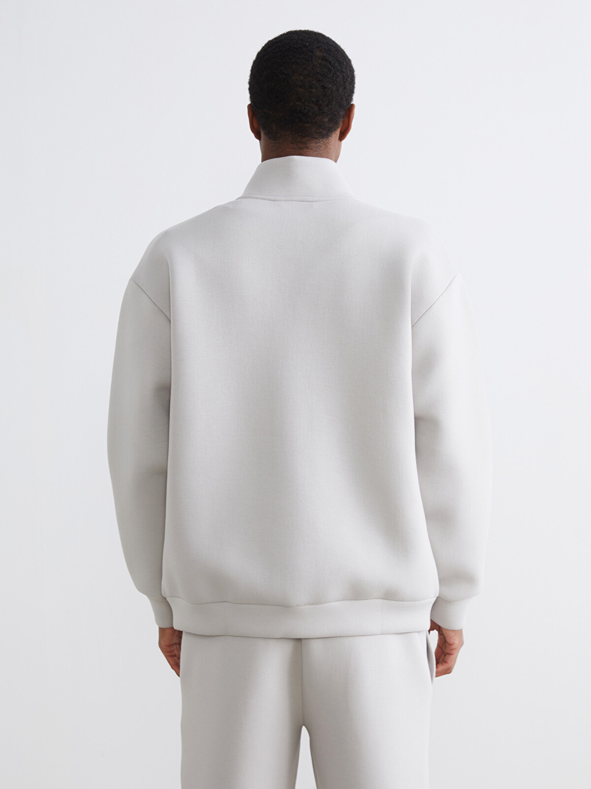 XSIDE Relaxed Fit Mock Neck Men's Zip-up Sweatshirt - S6JS32Z8-27G