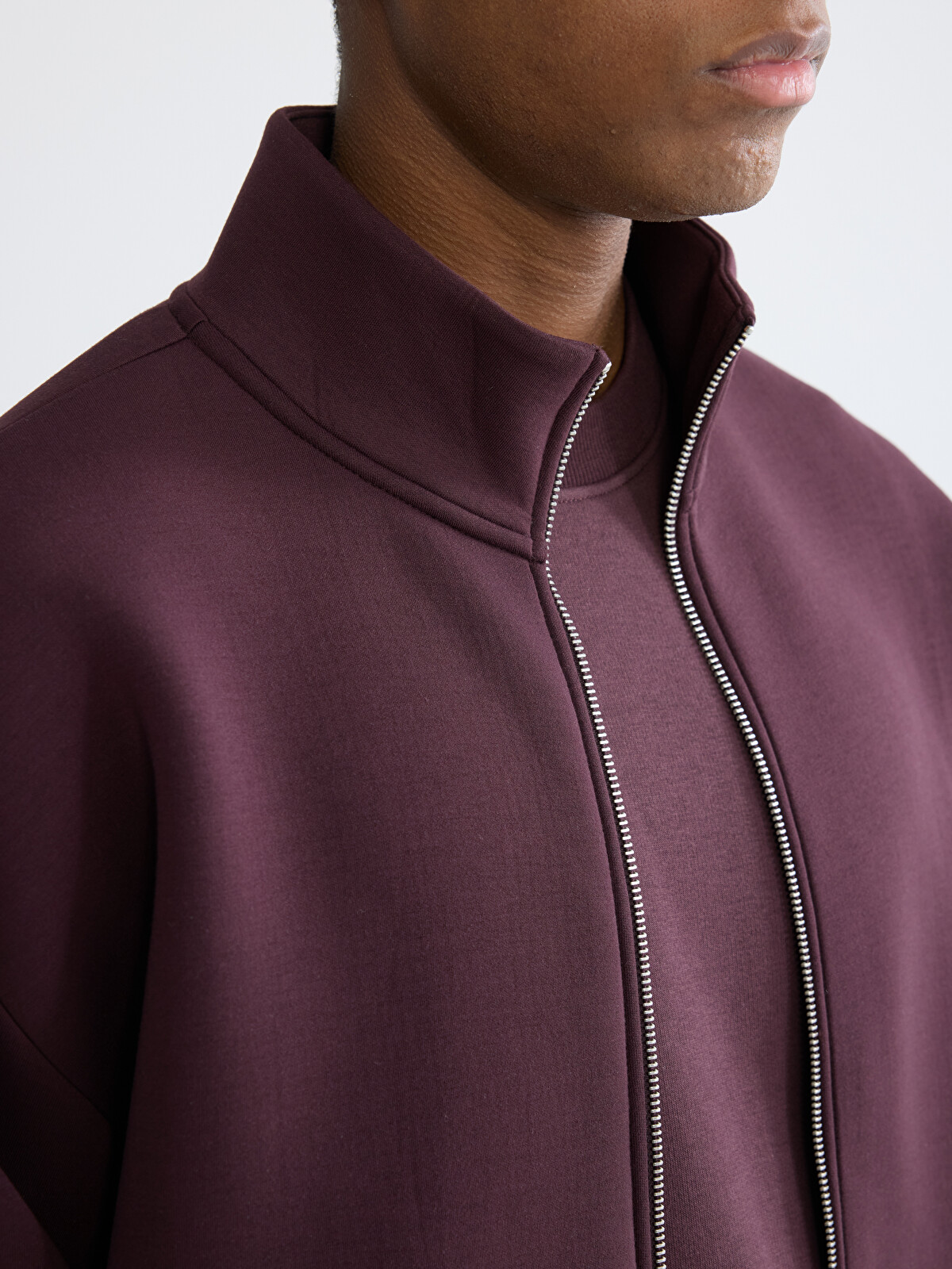 XSIDE Relaxed Fit Mock Neck Men's Zip-Up Sweatshirt - S6JS32Z8-2OH