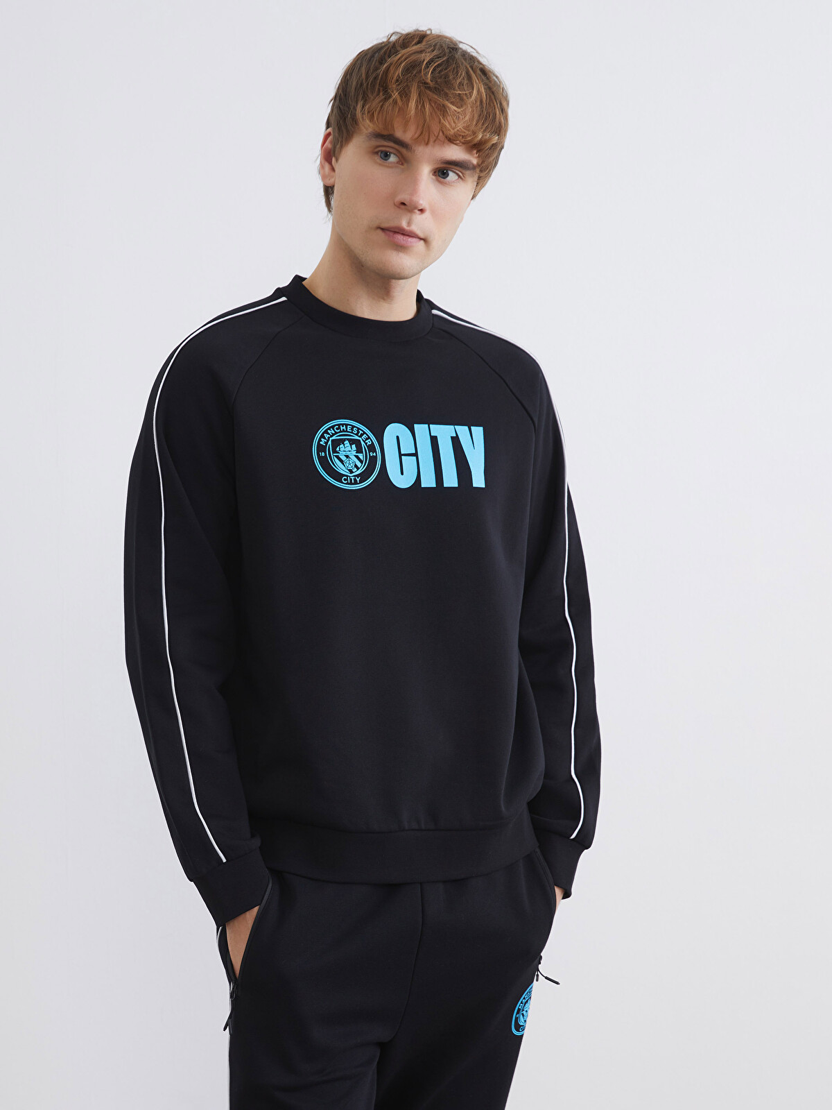 XSIDE ACTIVE Bisiklet Yaka Manchester City Baskılı Erkek