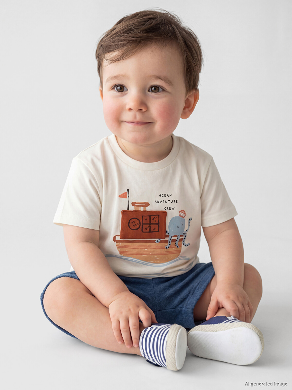 LCW baby Set cu pantaloni scurți imprimați pentru bebeluși băieți