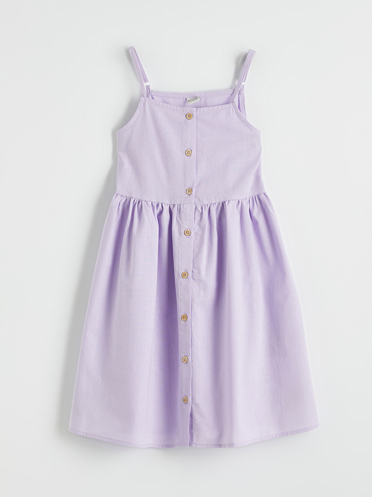 Lavender キッズビーセット② LC WAIKIKI Lila Kare Yaka İp Askılı Kız Çocuk Elbise - S6K598Z4