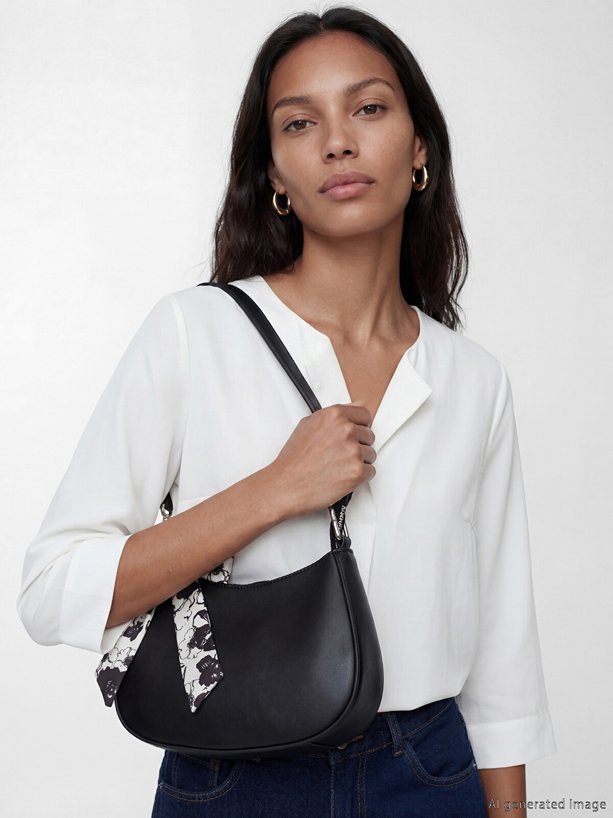 LCW ACCESSORIES Scarf Accessorized Women's Shoulder Bag - S6K700Z8