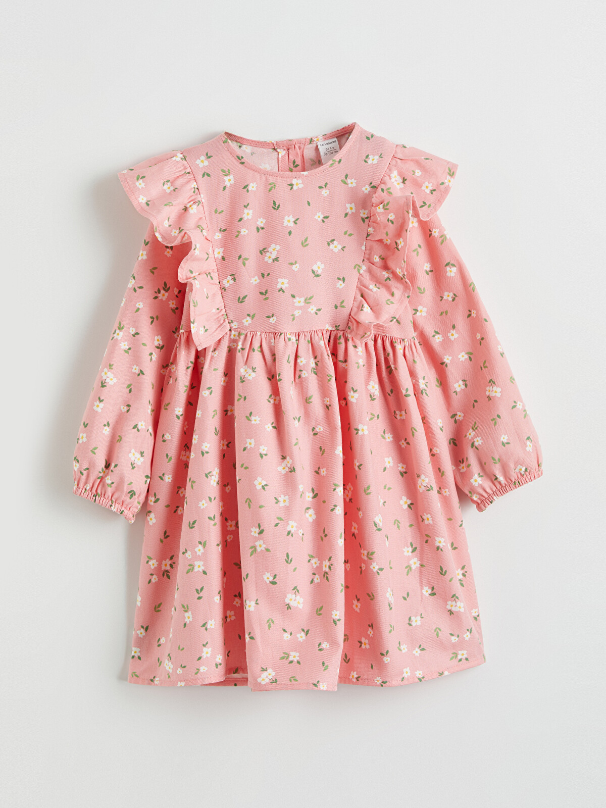 LC WAIKIKI Floral Ruffled Girls' Cotton Dress - S6K725Z1-LT4 | LC