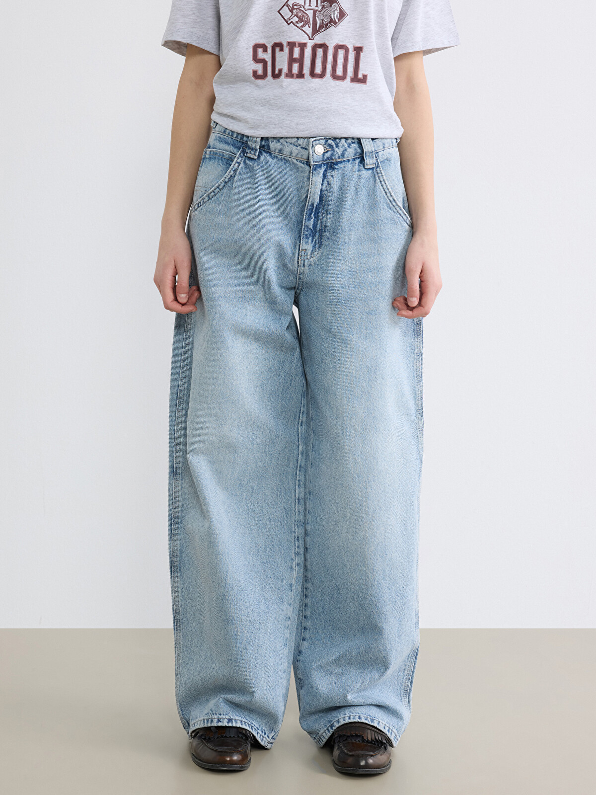 XSIDE Wideleg Kadın Jean Pantolon - S6K929Z8-CU5 | LC Waikiki