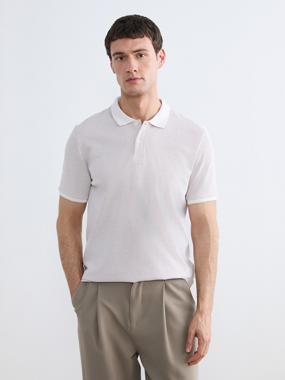 LCW Vision Polo Shirt for Men - S6KB13Z8-MNG | LC Waikiki
