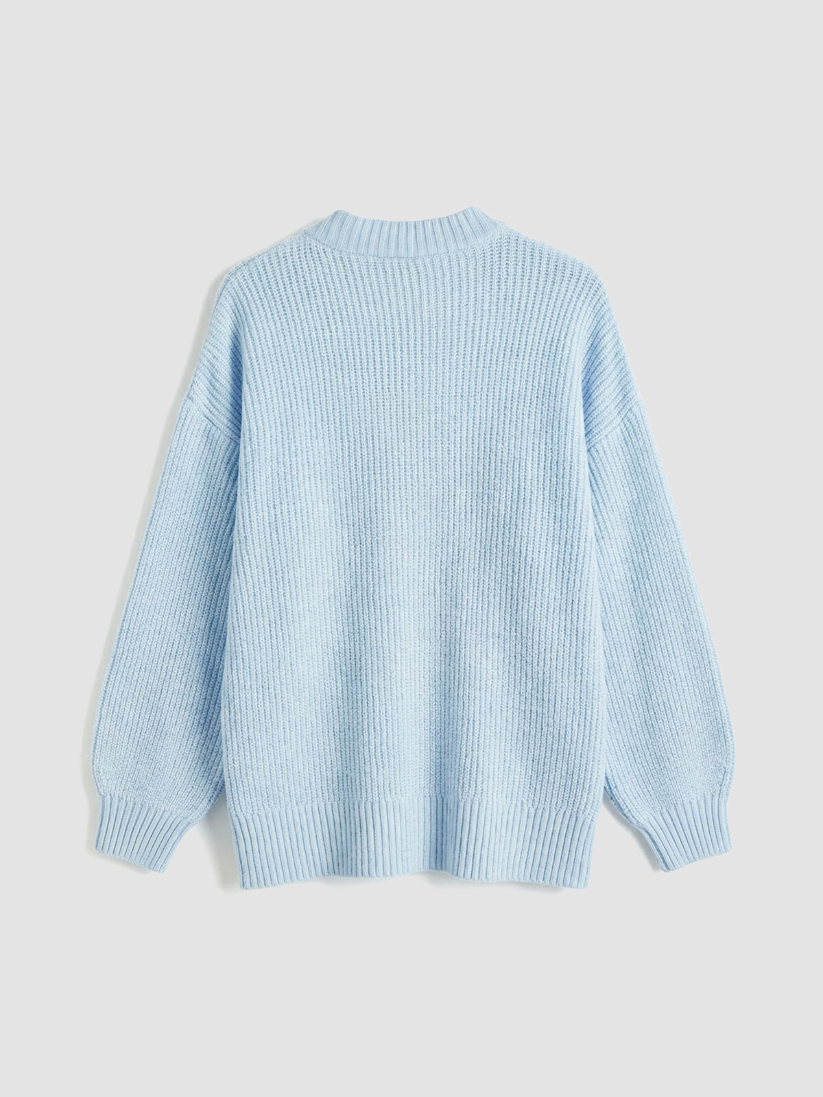 XSIDE Women's Oversized Knit Sweater With A Crew Neck - S6KF46Z8