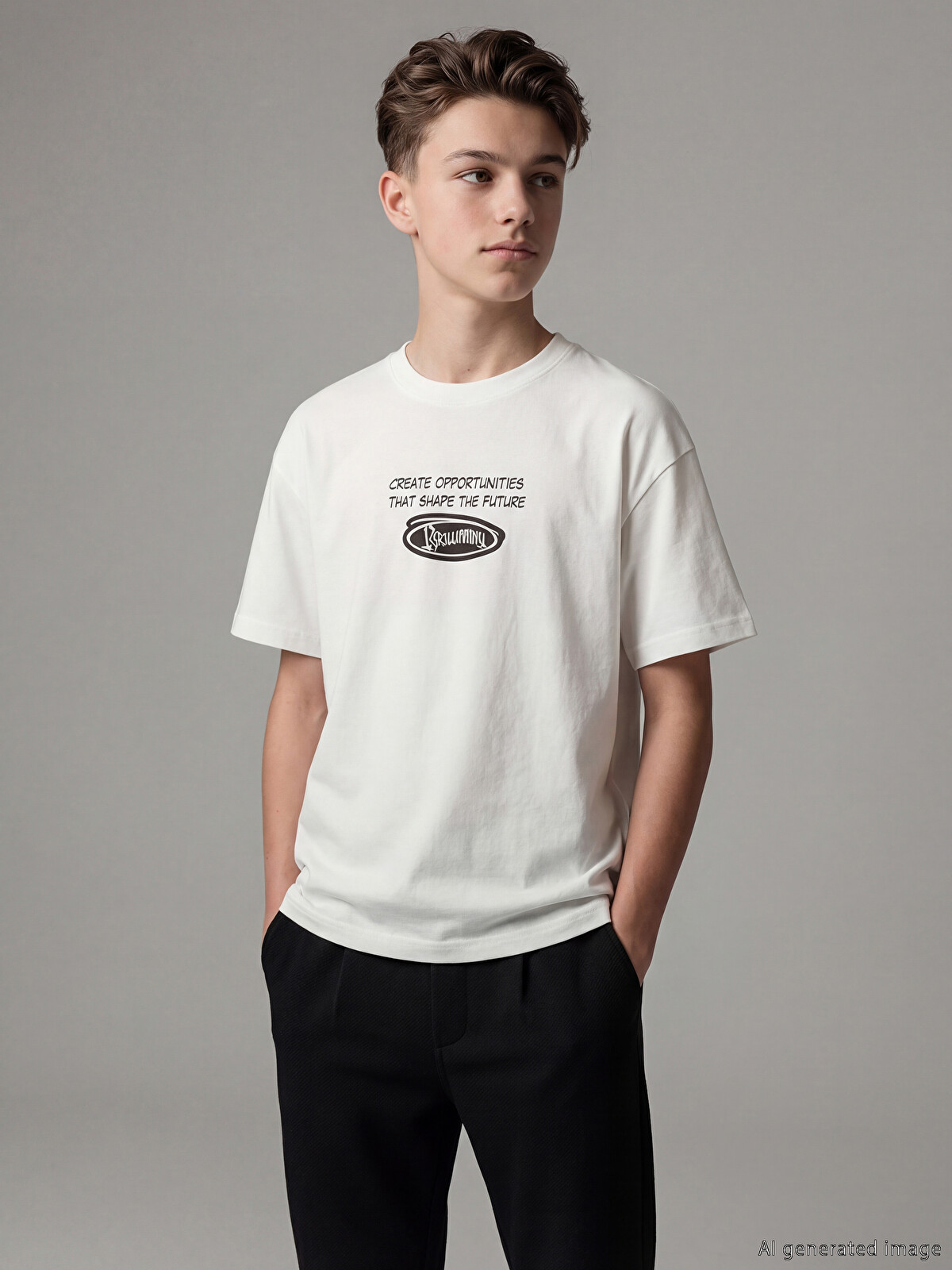 LCW Kids Printed T-shirt For Boys - S6KG05Z4-R9J | LC Waikiki