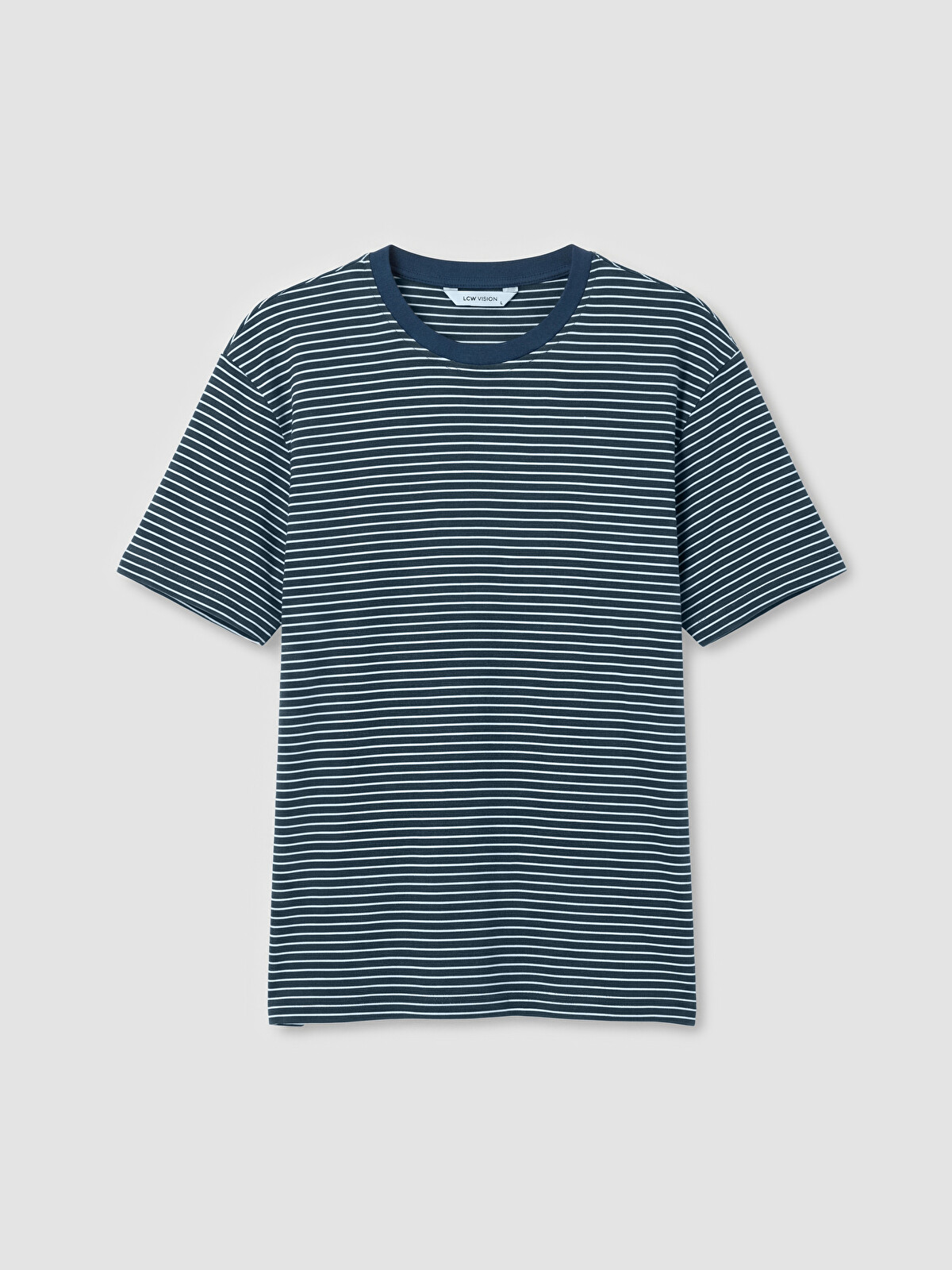 LCW Vision Crew Neck Striped Men's T-shirt - S6KL85Z8-LEN | LC Waikiki