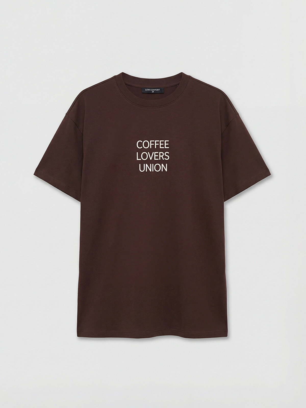 LCW Comfort Crew Neck Printed Women's T-shirt - S6KN15Z8-HMK | LC
