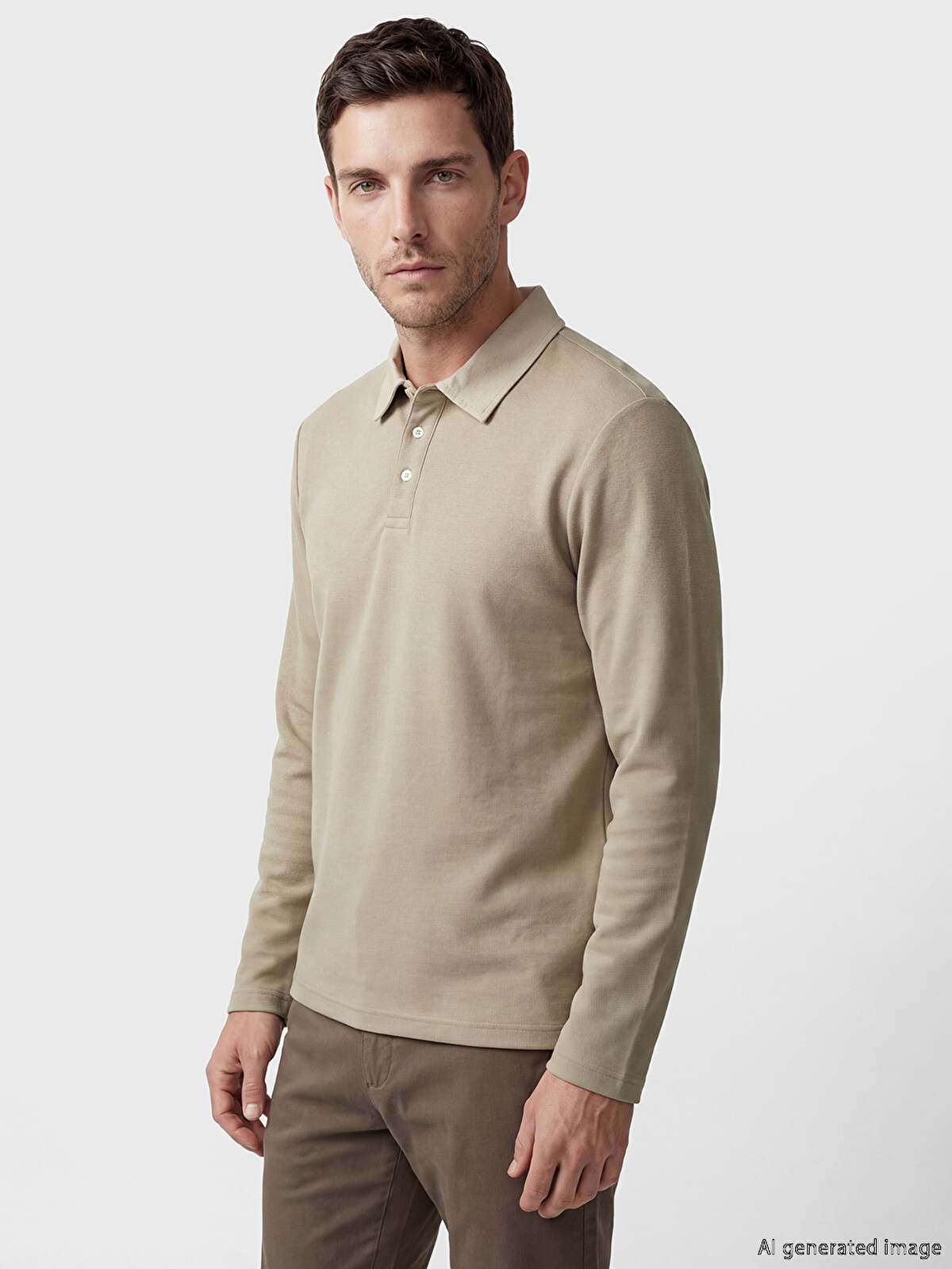 LCWAIKIKI Classic Bej Polo Yaka Erkek Tişört - S6KT41Z8-MHK | LCW