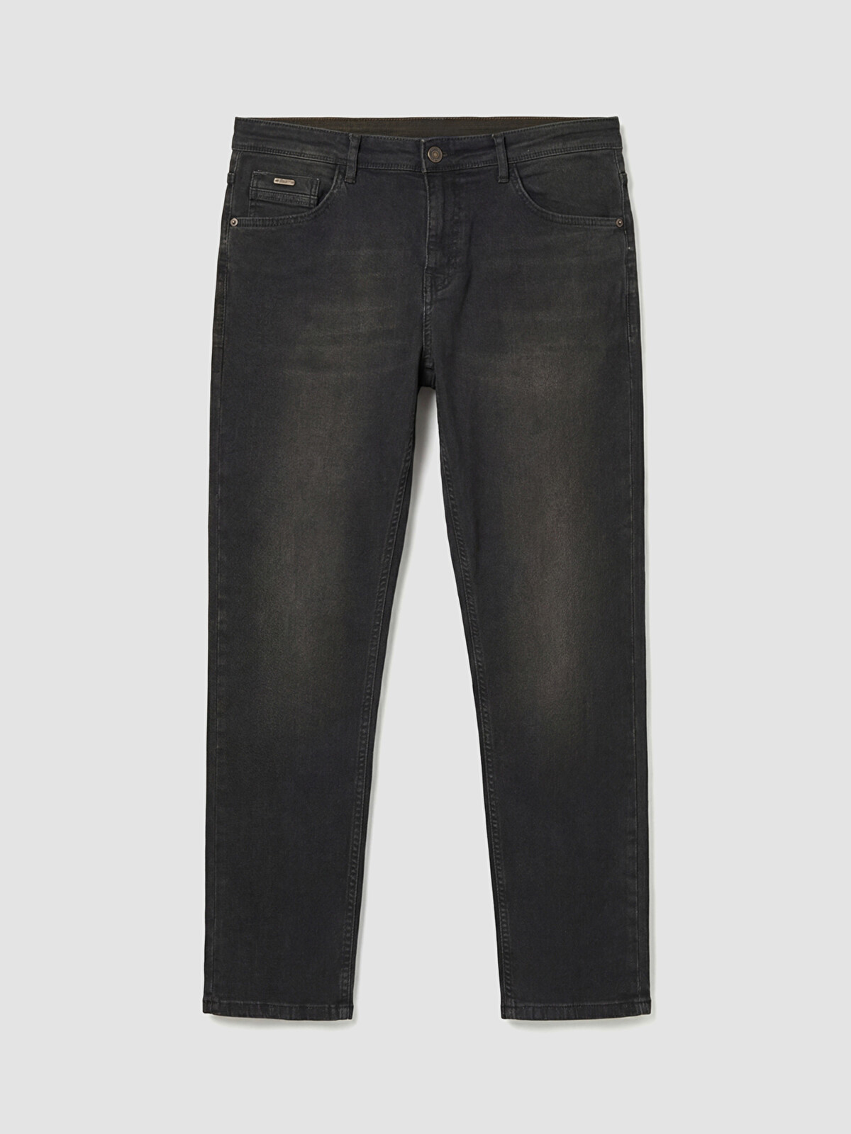 カラマズＢＡ1-ＣＬＩ30デラックス LCW Jeans İndigo Denim Düz Carrot & Havuç Kesim Normal Bel Daralan