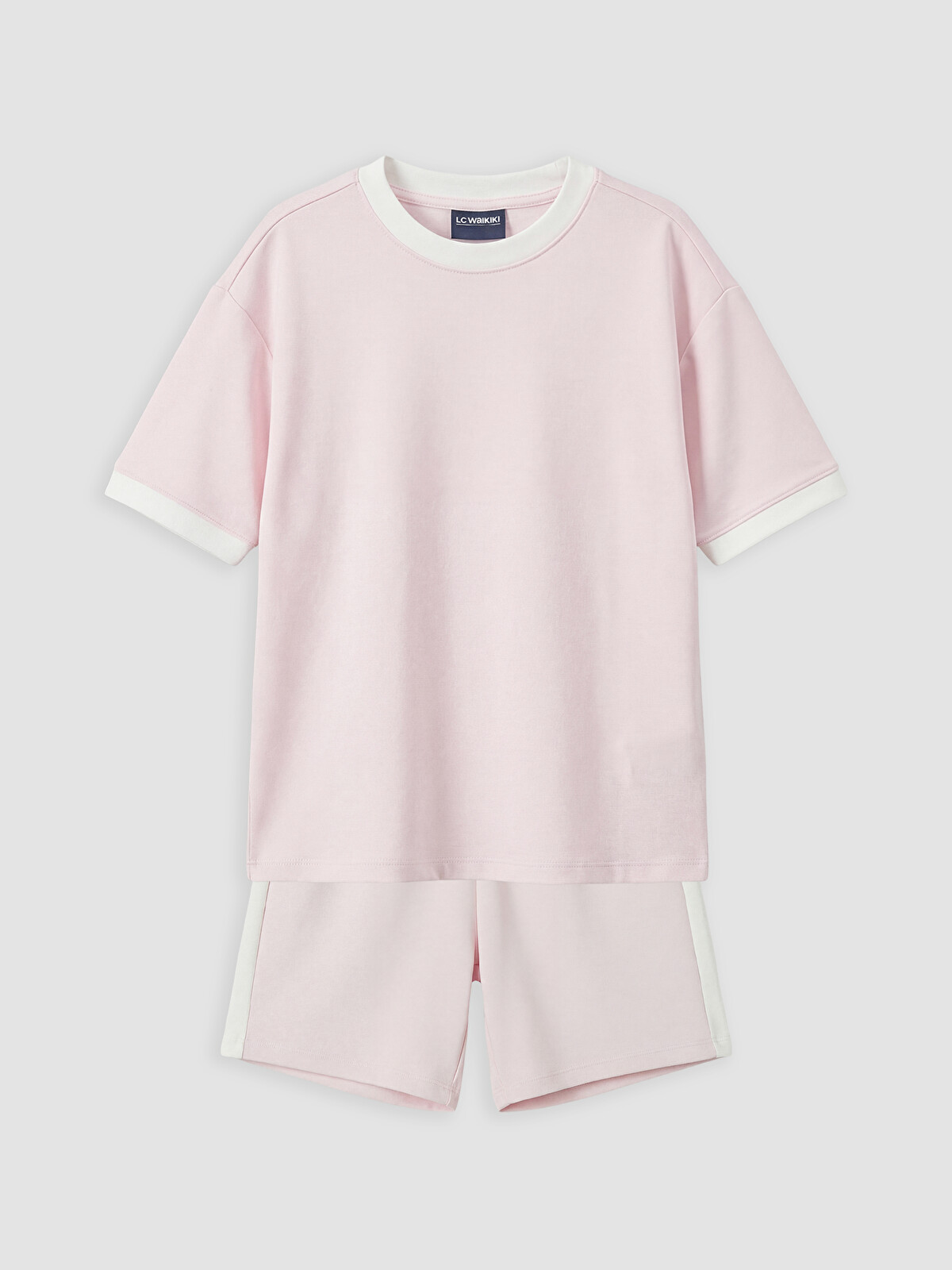 SA♡ LCW Kids Girls' T-shirt And Shorts Set - S6L161Z4-FXC | LC Waikiki