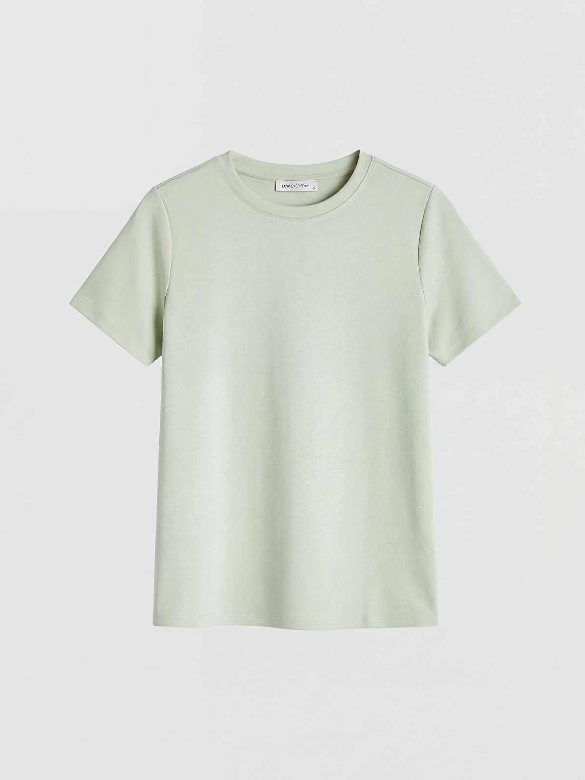 LCWAIKIKI Basic Μπλουζάκι για γυναίκες με στρογγυλή λαιμόκοψη και απαλή υφή