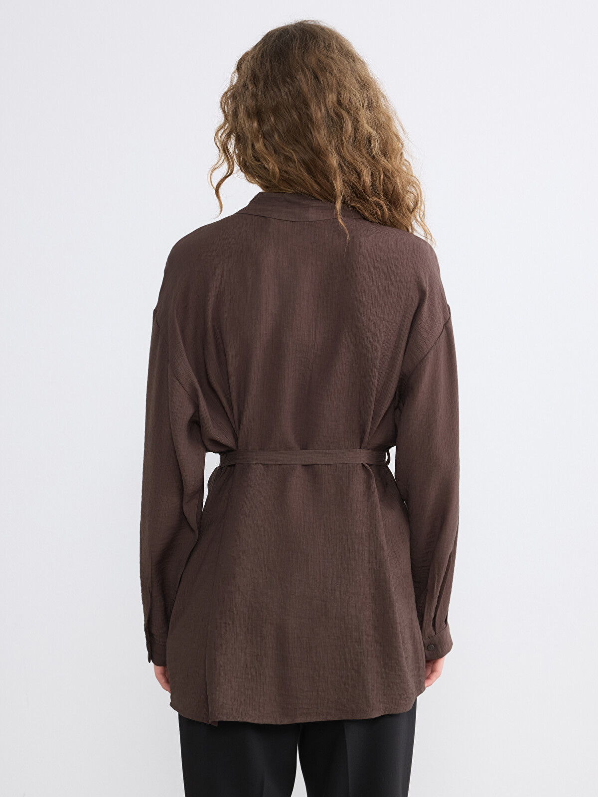 LCW Modest Sash Women's Shirt Tunic - S6L574Z8-DJ7 | LC Waikiki