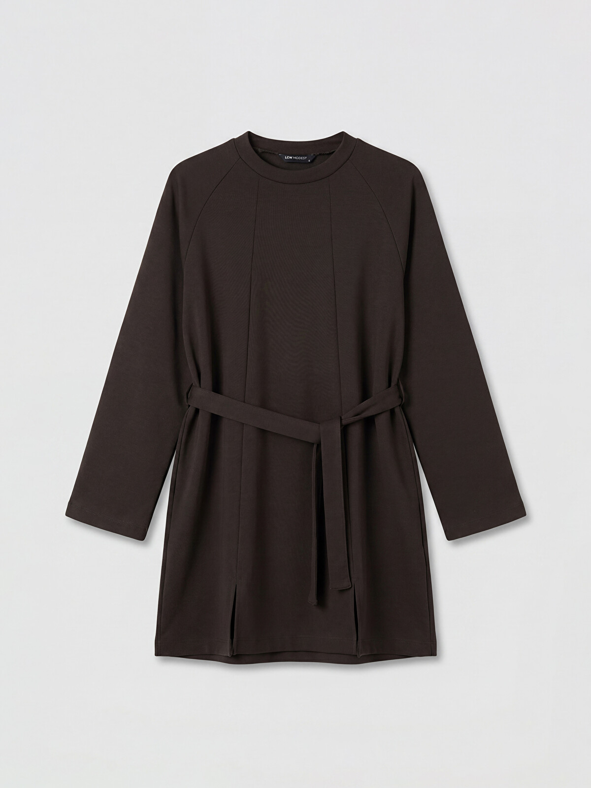 ウェア SANUKI LCW Modest Kahverengi Bisiklet Yaka Soft Touch Kadın Sweatshirt