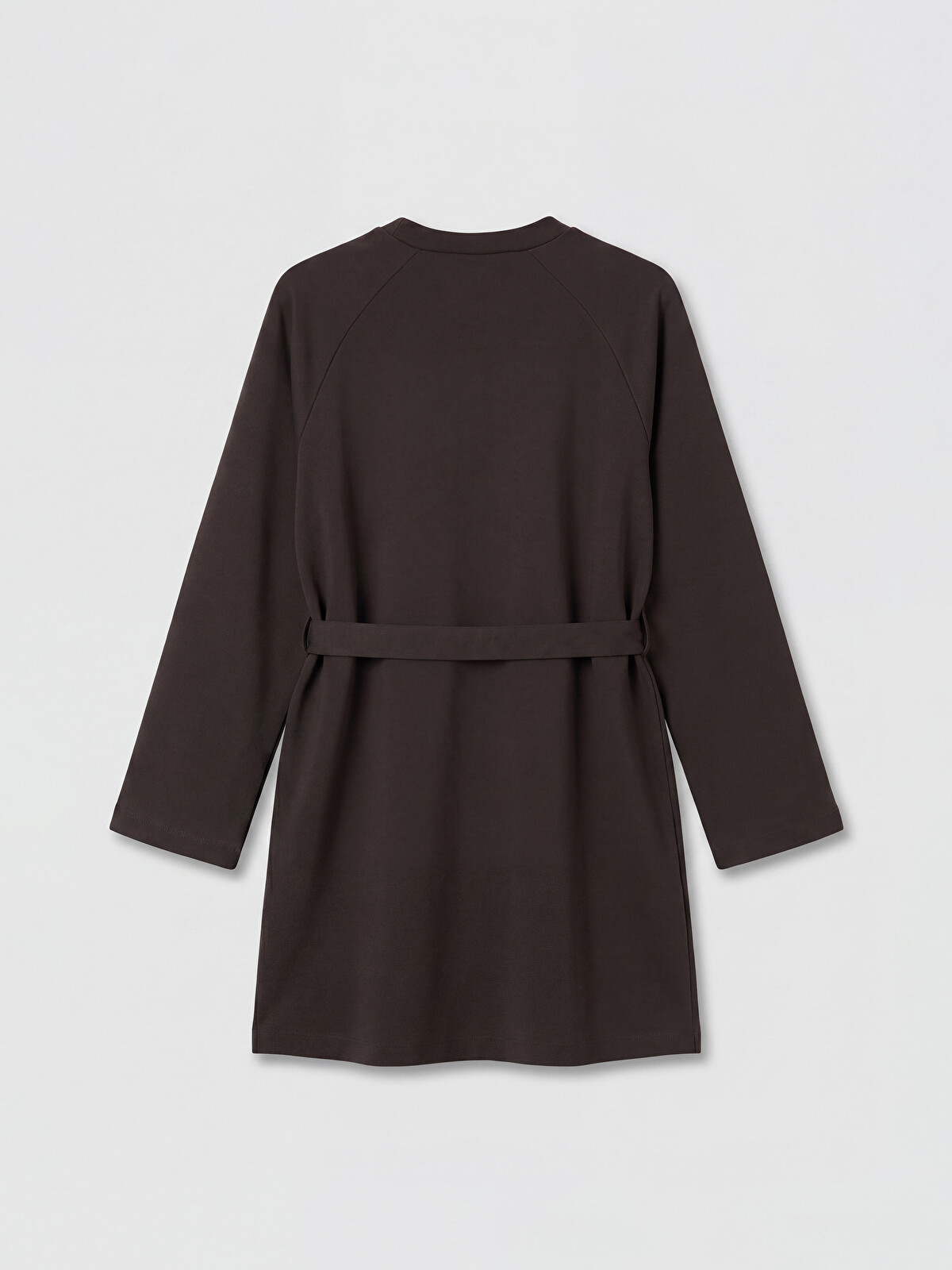 LCW Modest Kahverengi Bisiklet Yaka Soft Touch Kadın Sweatshirt