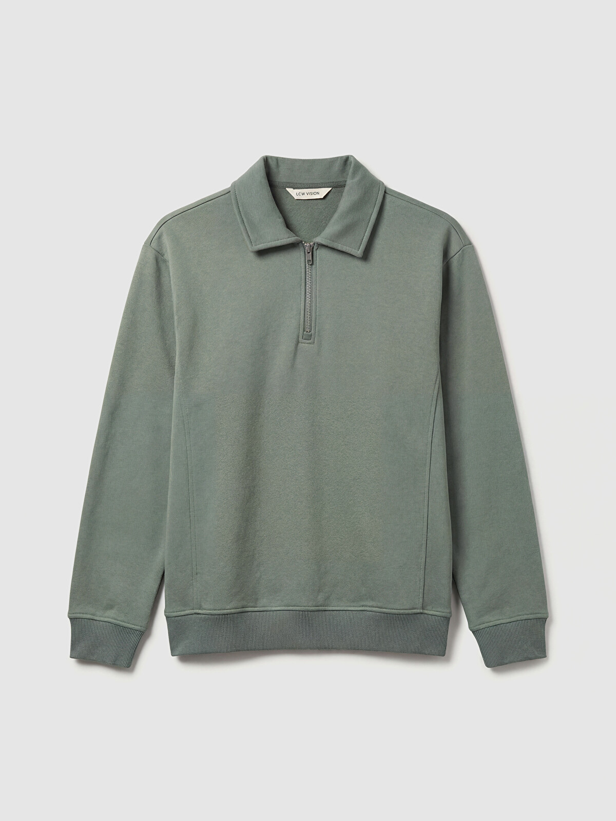 LCW Vision Polo Collar Half-Zip Men's Sweatshirt - S6L851Z8-H9H