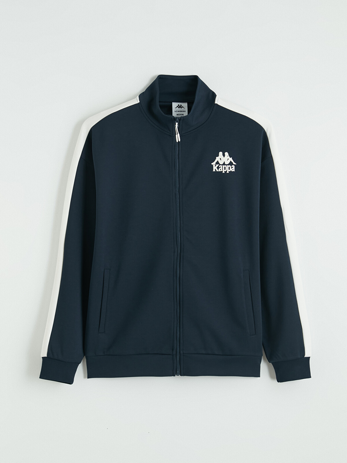 Kappa LC WAIKIKI Lacivert Dik Yaka Unisex Fermuarlı Sweatshirt