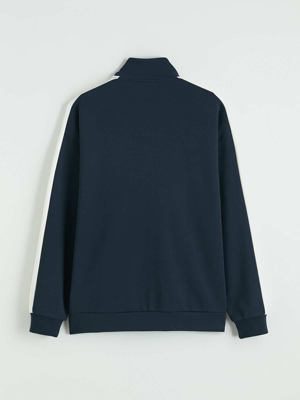 Kappa LC WAIKIKI Lacivert Dik Yaka Unisex Fermuarlı Sweatshirt