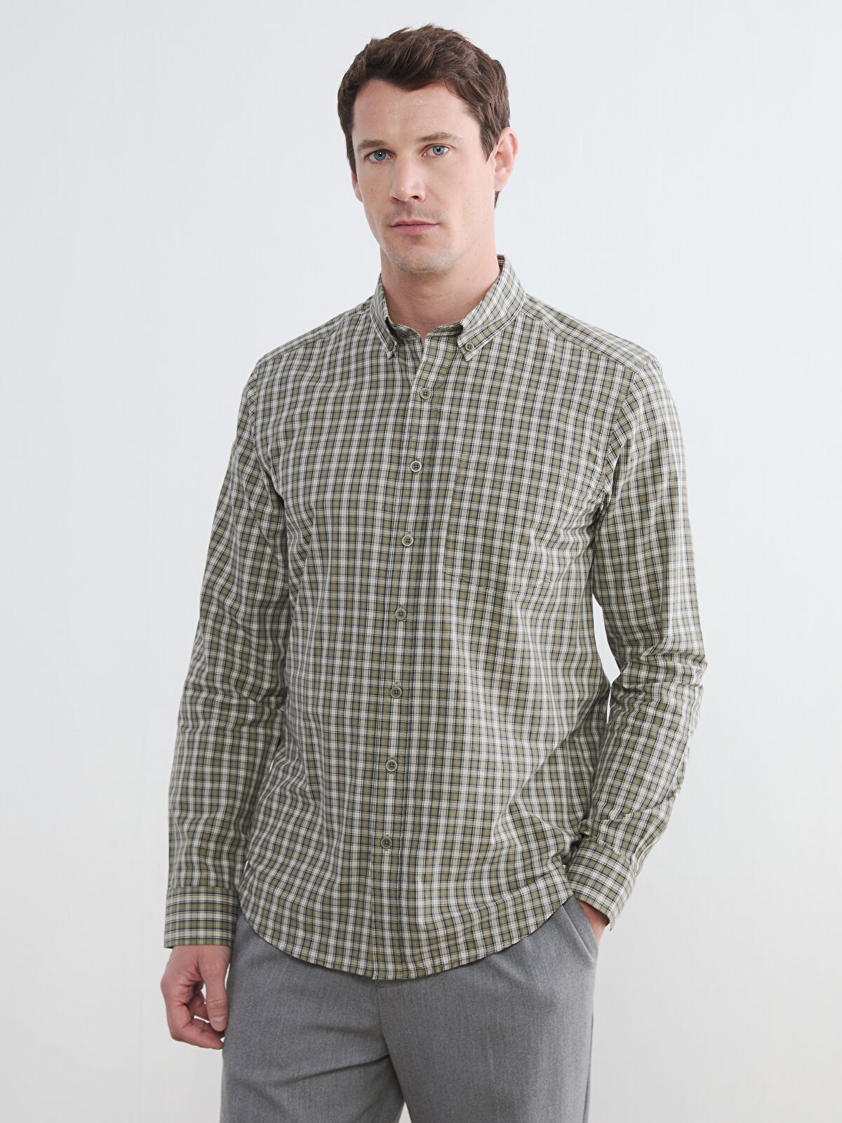 LCWAIKIKI Classic Regular Fit Ekose Erkek Gömlek