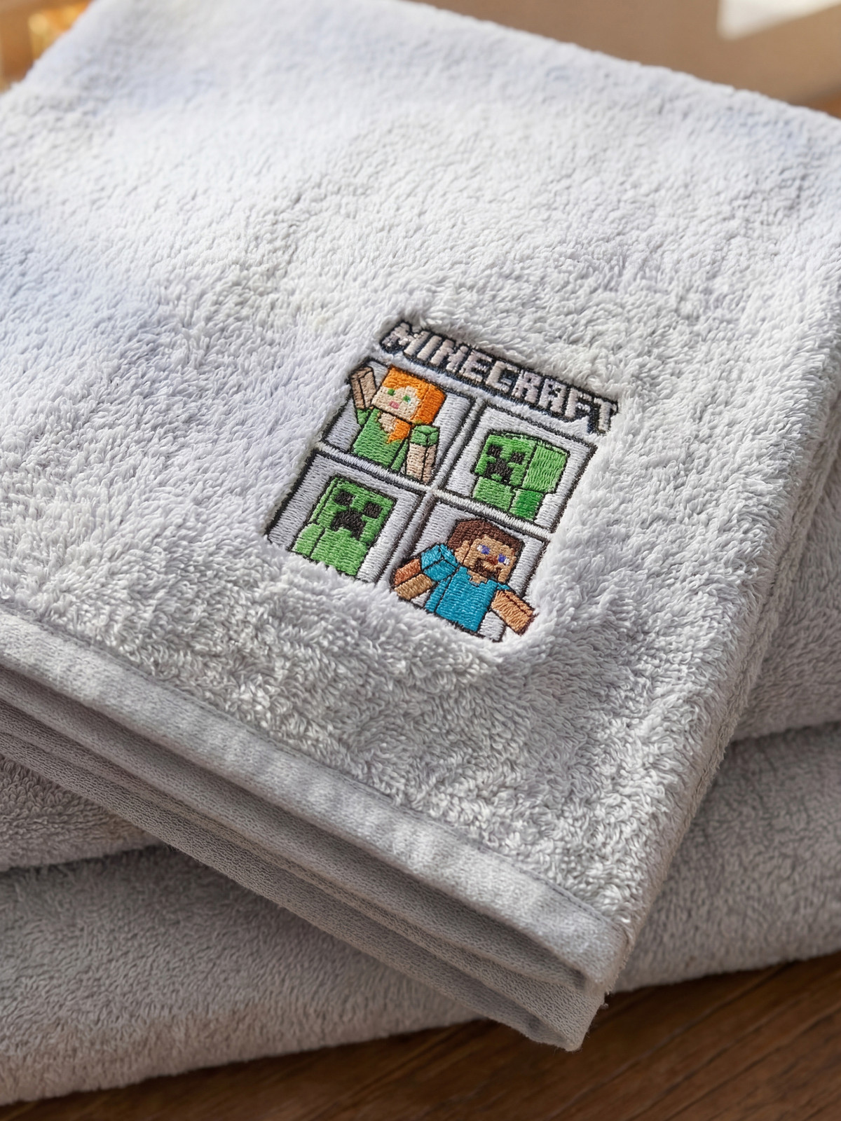 LCW HOME Minecraft Embroidered Face Towel 50x80 Cm - S6LC80Z8-CTK