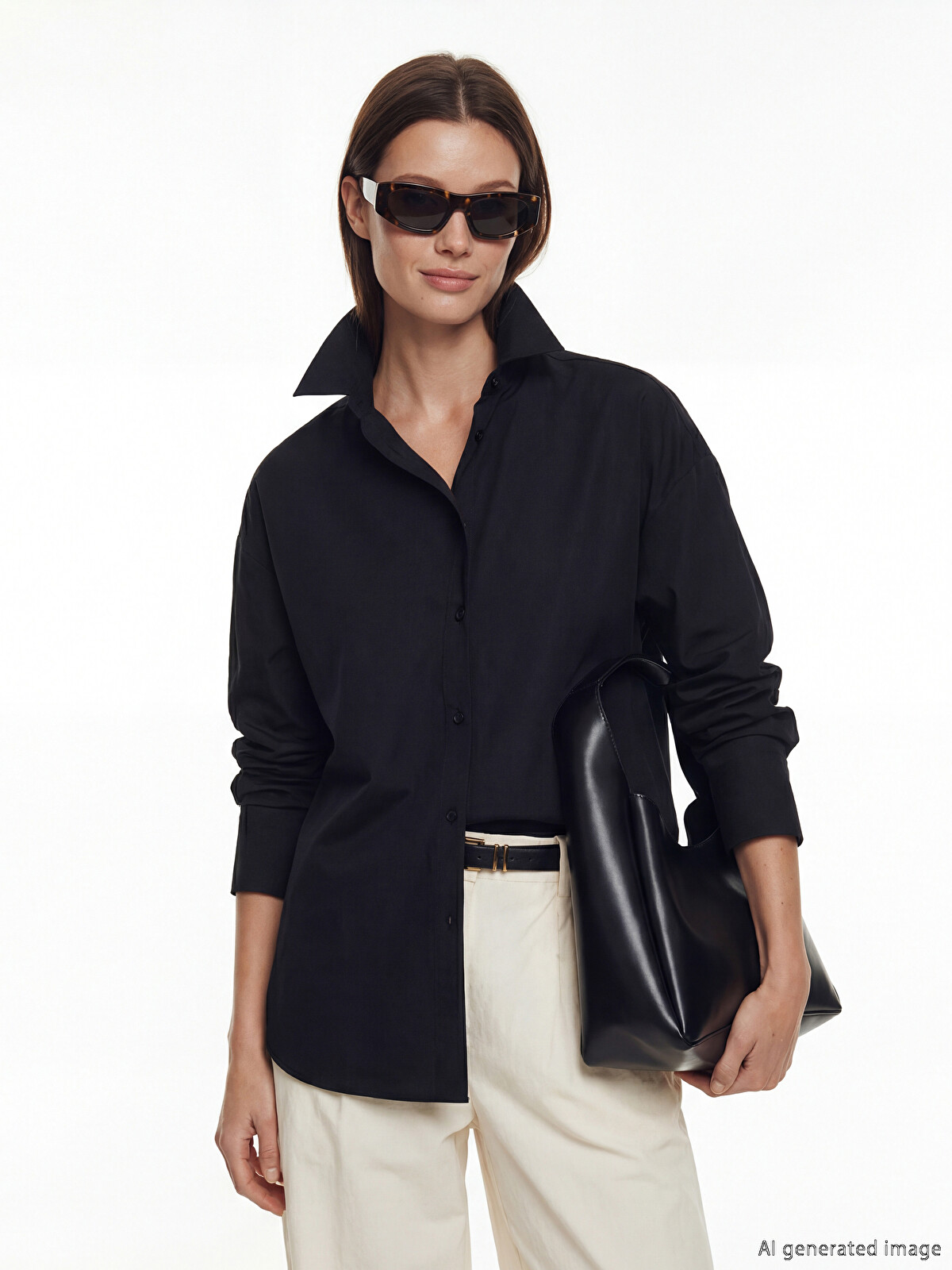 LCW Modest Women's Shirt Tunic - S6LC96Z8-CVL - LC Waikiki
