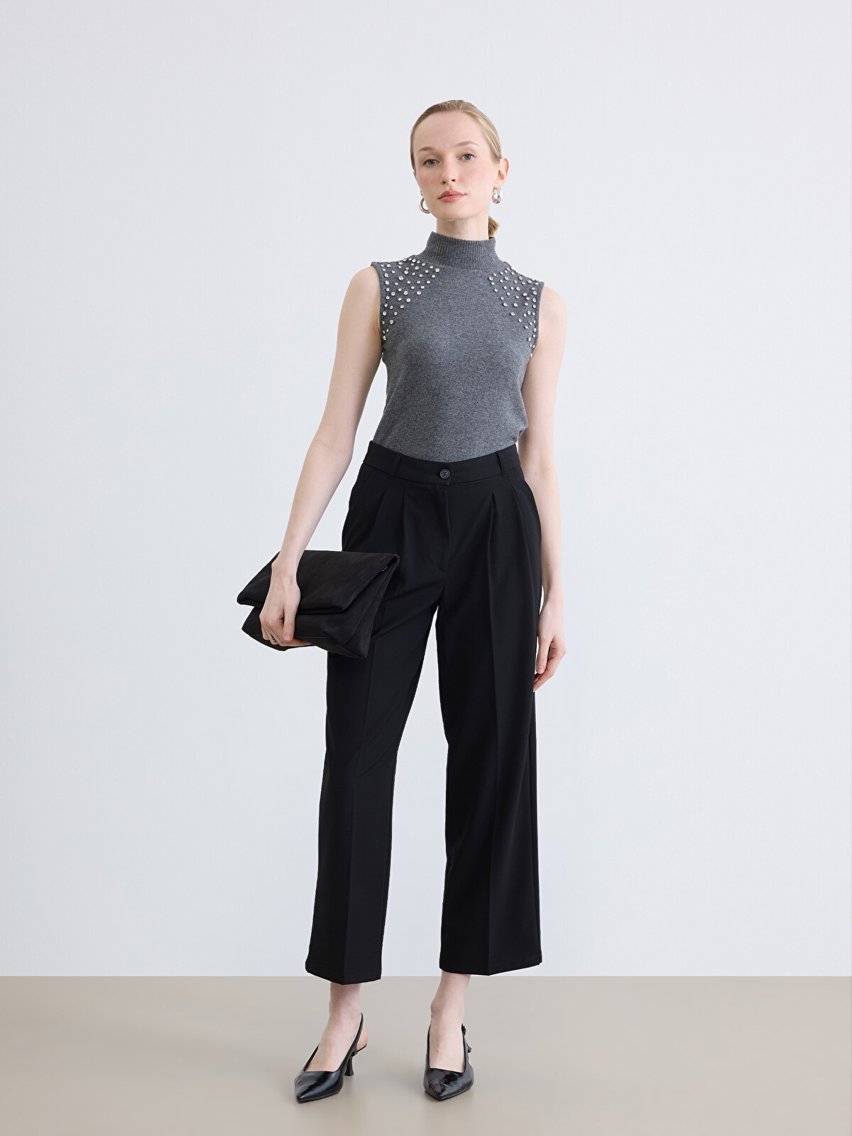 LCW STUDIO Women's Loose Fit Trousers - S6LE68Z8-CVL - LC Waikiki