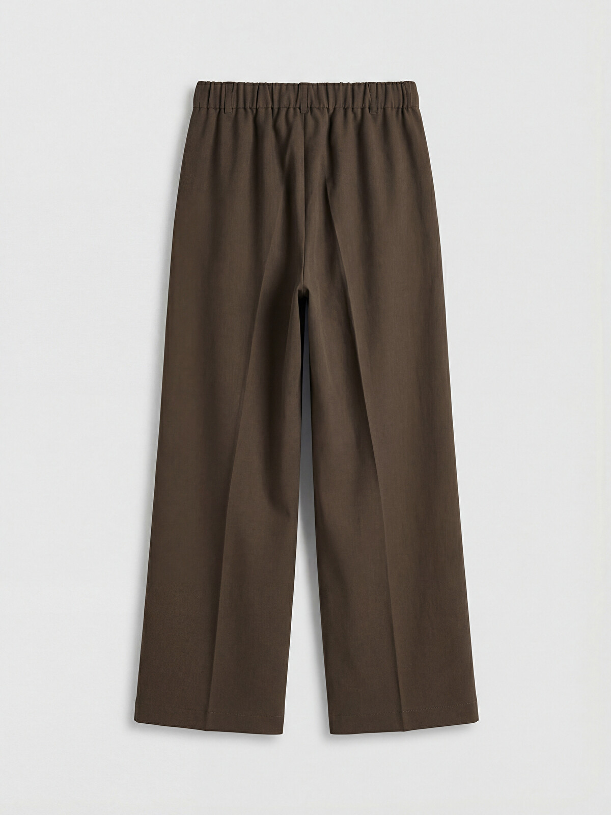 LCW STUDIO High Waist Wide Leg Women's Pleated Fabric Trousers