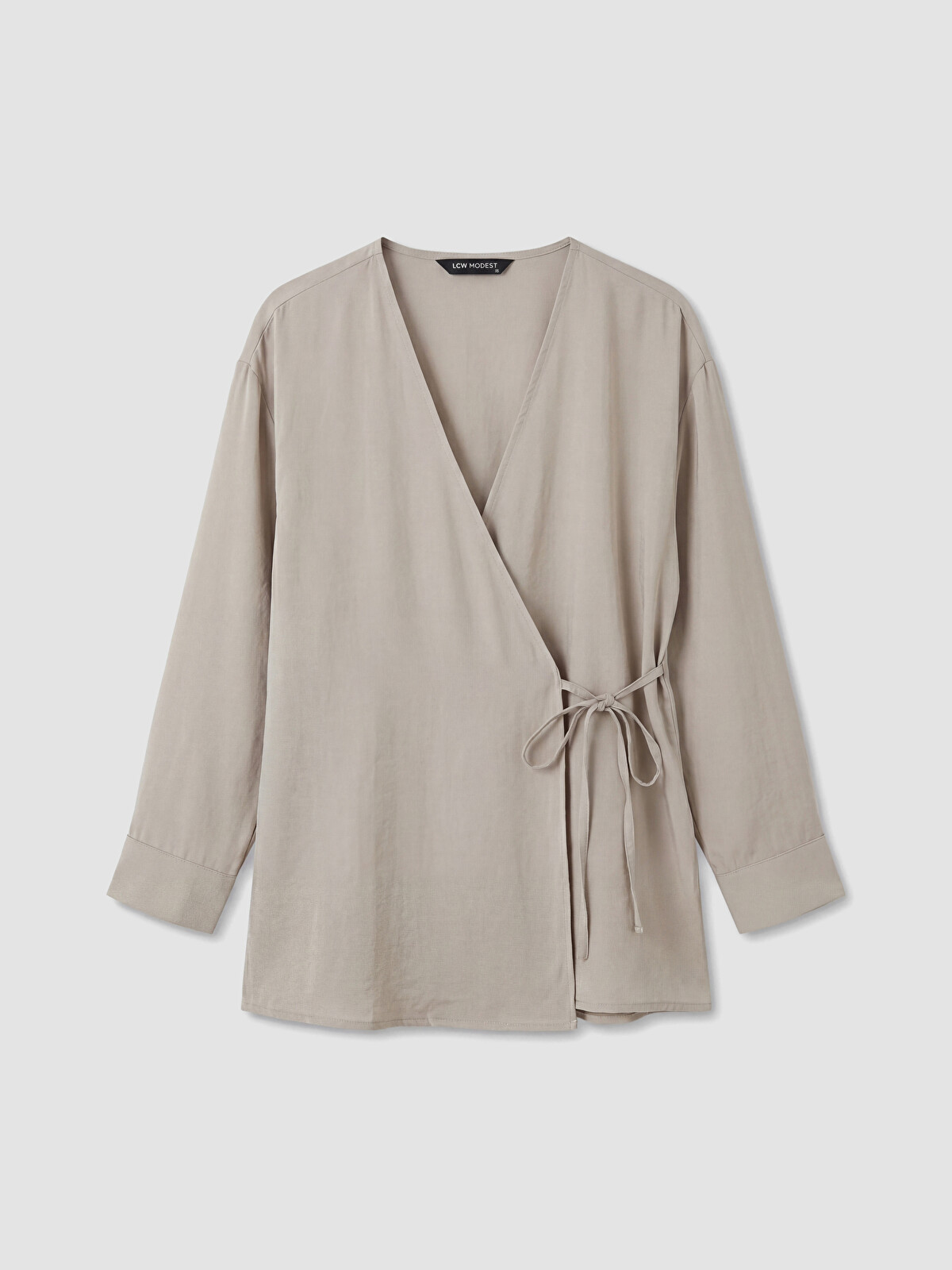 LCW Modest Kruvaze Yaka Dokulu Modal Karışımlı Kadın Kimono
