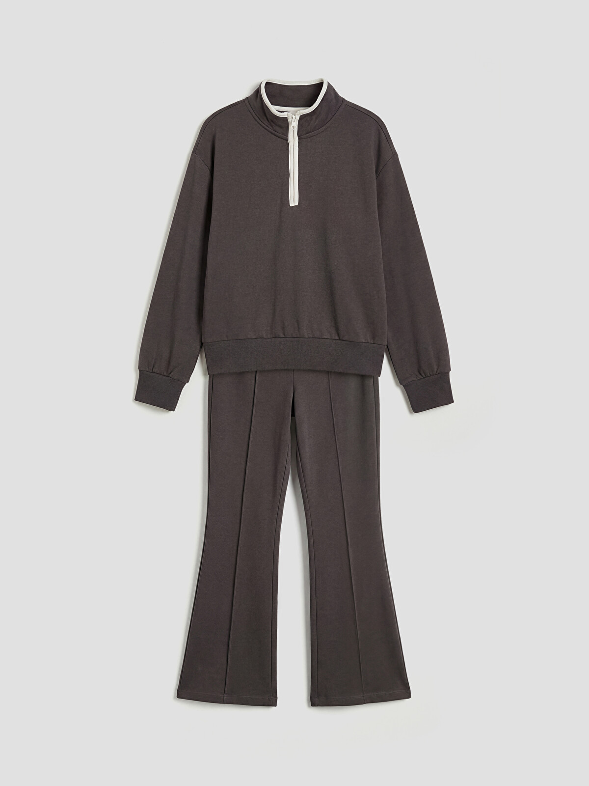 LCW Kids Mock Neck Girls' Sweatshirt and Leggings Set - S6LV43Z4