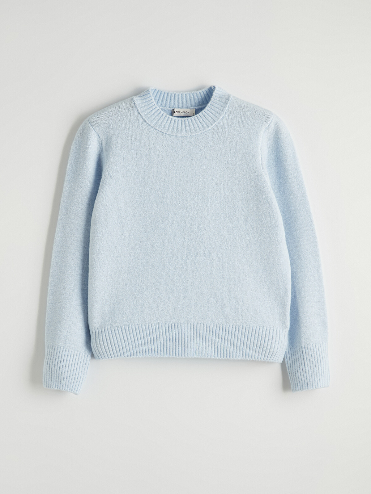 LCW Vision Women's Crew Neck Knit Sweater - S6LY55Z8-KAH | LC Waikiki