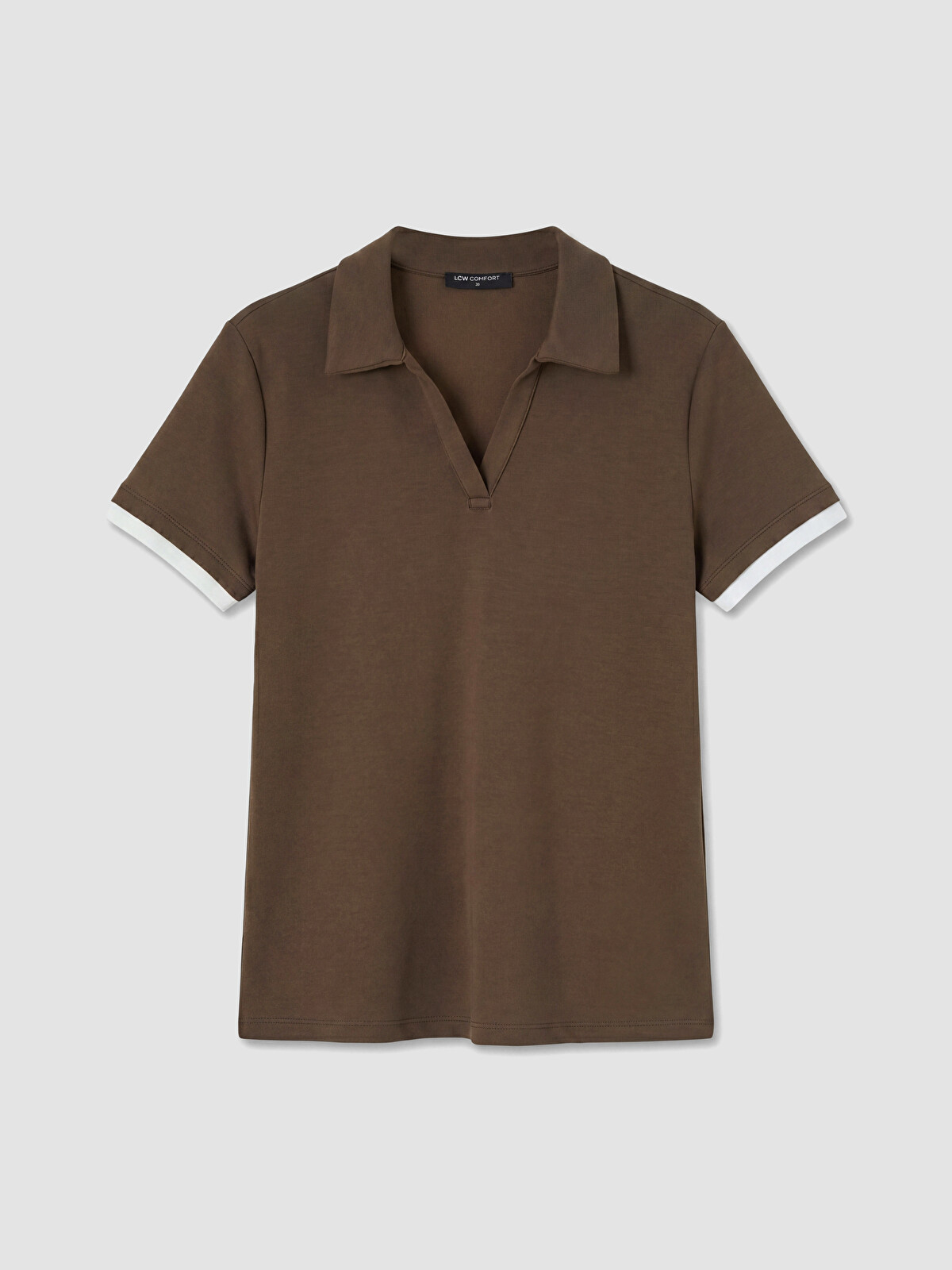 LCW Comfort Polo Yaka Kadın Tişört