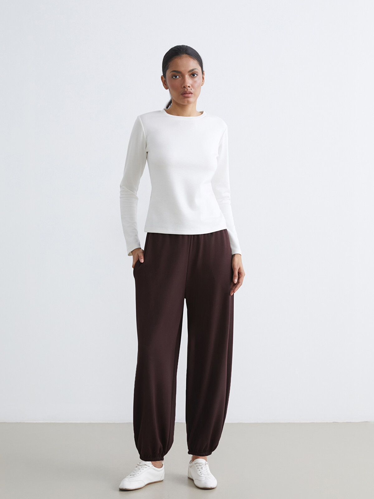 LCWAIKIKI Basic Soft Touch Kadın Jogger Eşofman Altı - S6M339Z8